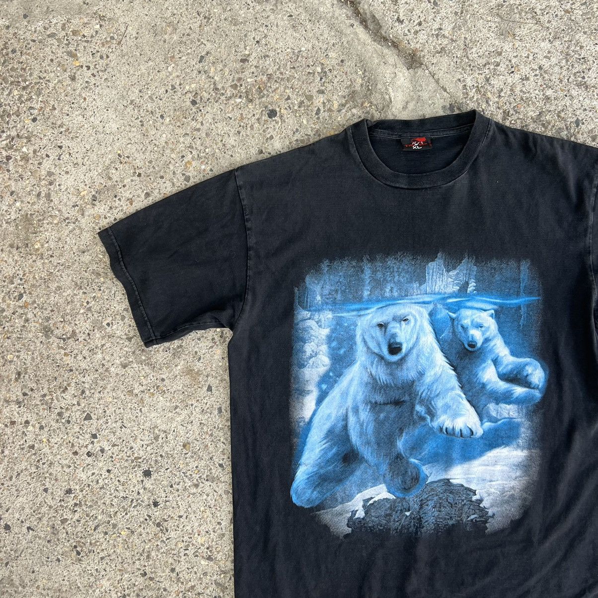 The Mountain × Vintage Vintage Y2K The Mountain Polar Bear Tie Dye T Shirt Size US XL / EU 56 / 4 - 3 Thumbnail