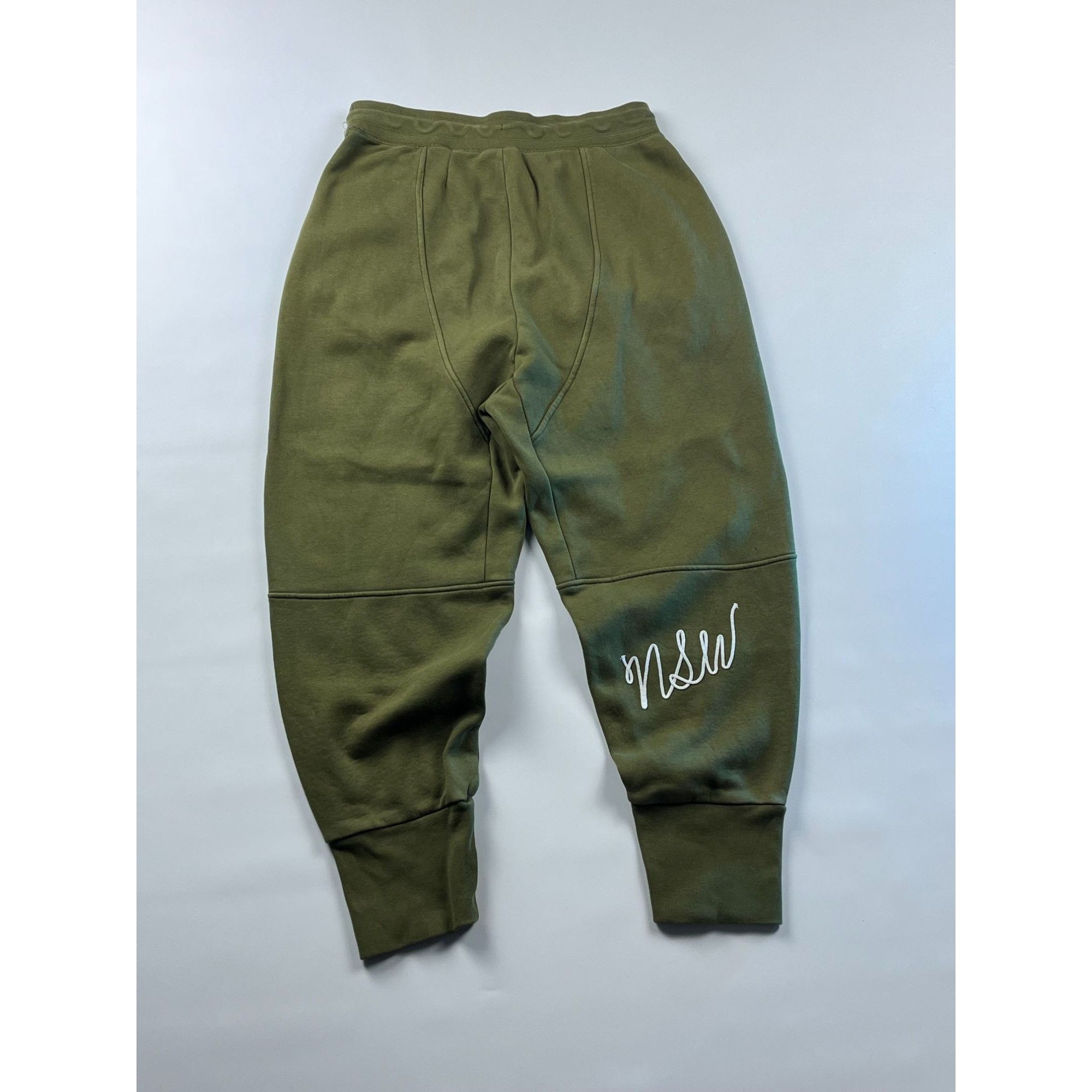 Nike × Vintage Nike NSW Mens Baggy Olive Green Sweatpants Size M Size US 33 - 2 Thumbnail