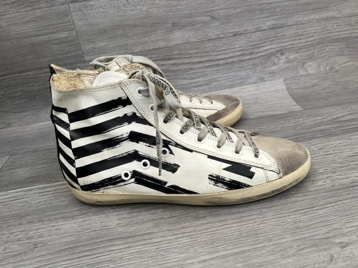 Golden Goose Golden goose Francy distressed hi top sneakers sz 41 Size US 8 / EU 41 - 7 Thumbnail