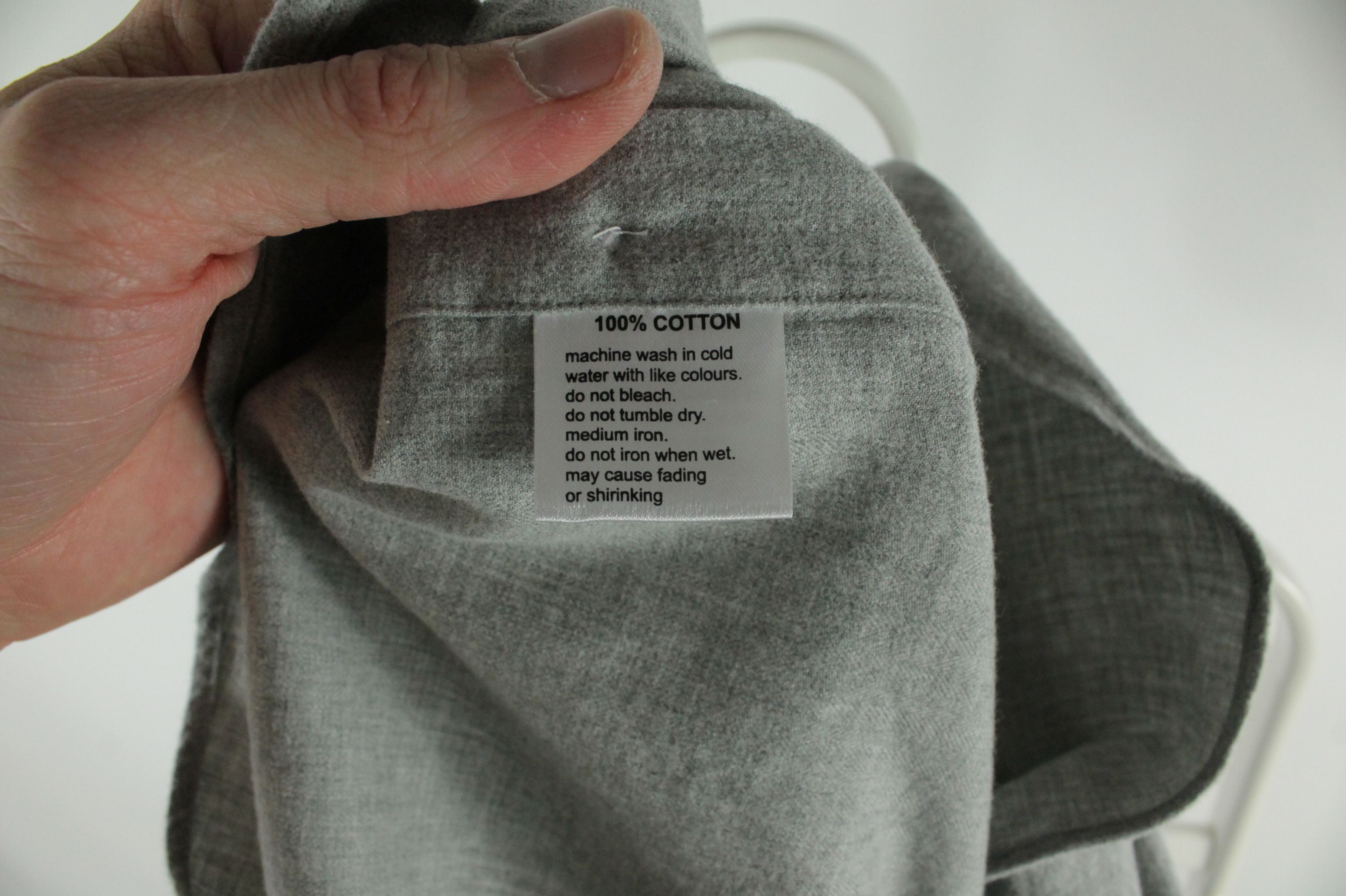 Designer Spier & Mackay Handmade Light Flannel Slim Fit Dress Shirt Size US M / EU 48-50 / 2 - 6 Thumbnail