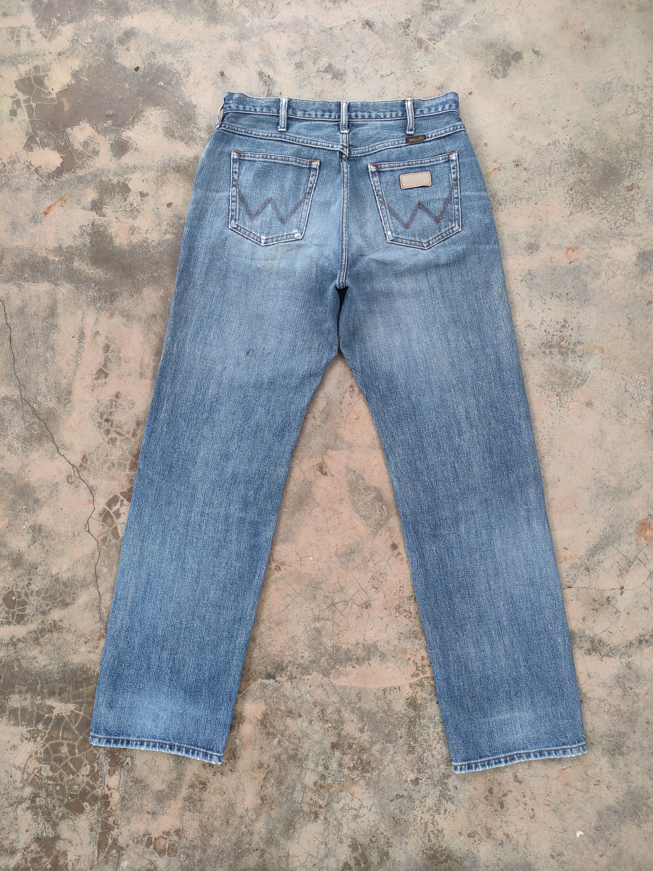 Wrangler VINTAGE WRANGLER FADED RIPPED JEANS DENIM PANTS Size US 32 / EU 48 - 10 Thumbnail