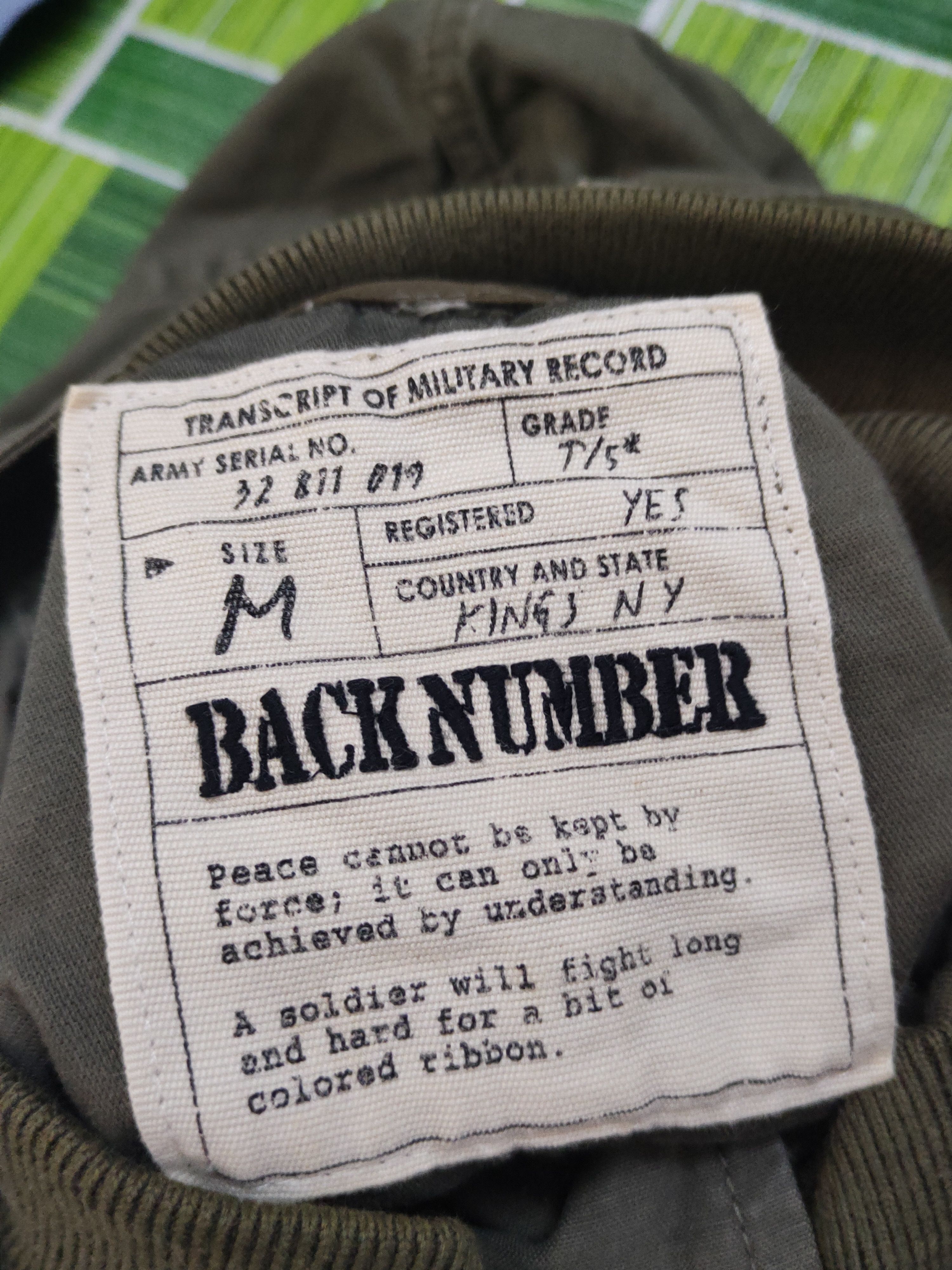 Japanese Brand Back Number Olive Military multipocket Hoodie Jackets #W1651 Size US M / EU 48-50 / 2 - 12 Thumbnail