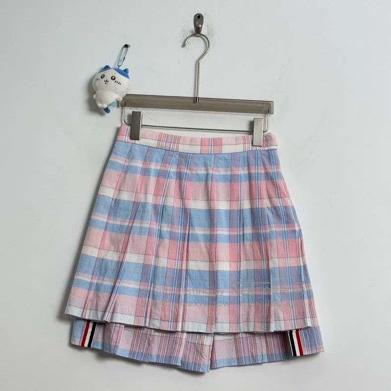 Thom Browne Thom Browne Colorful Plaid Pleated Skirt Size 25" / US 0 / IT 36 - 1 Thumbnail