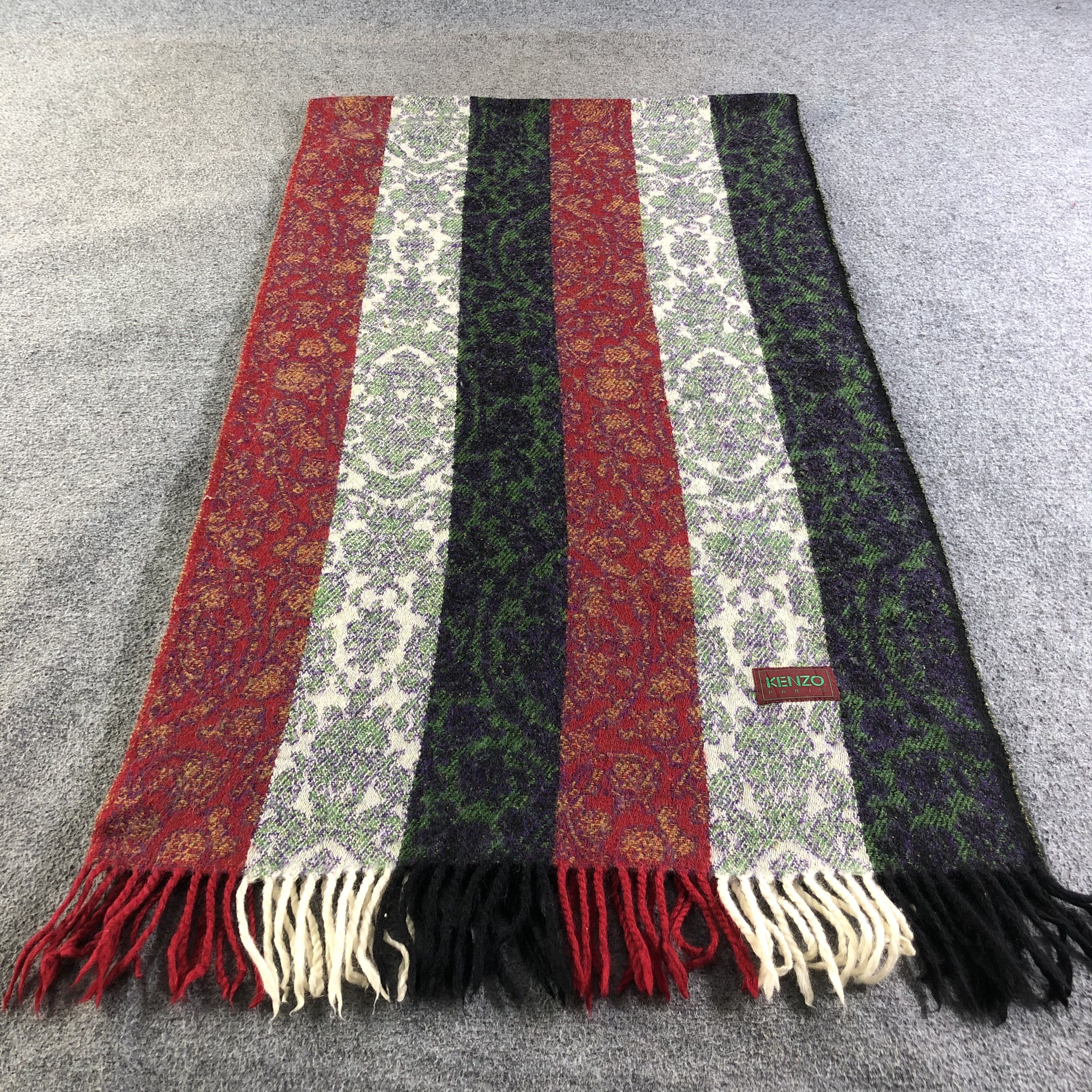 Kenzo Kenzo Wool Scarf Muffler V1976 Size ONE SIZE - 2 Thumbnail
