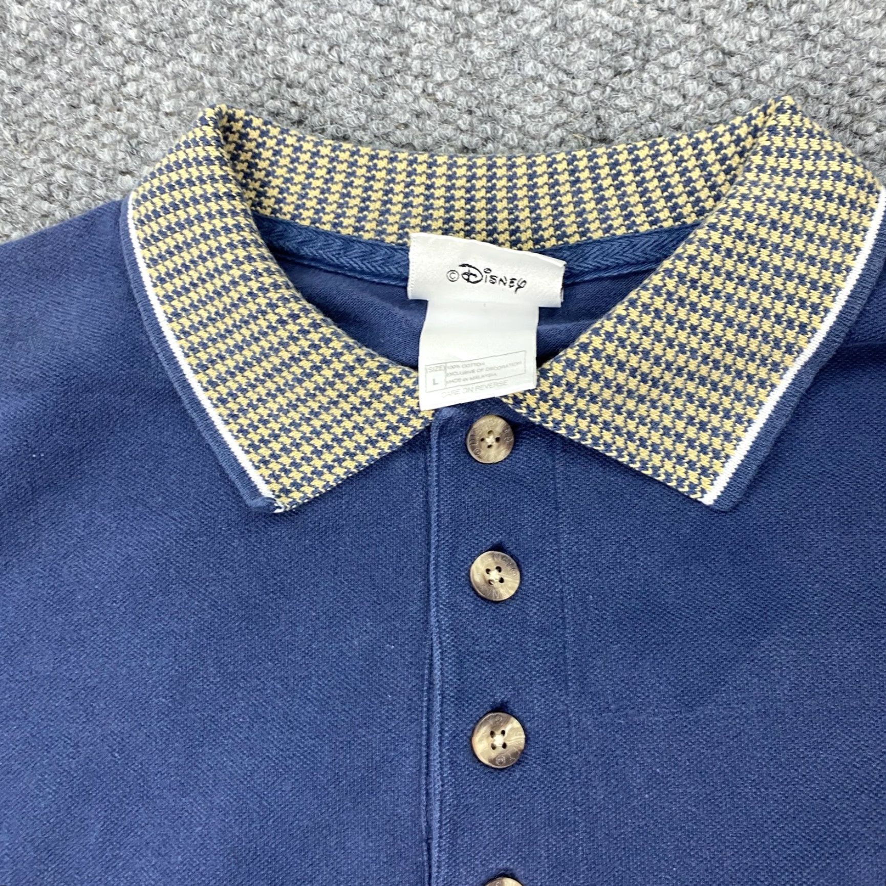 Disney VINTAGE Disney Walt Disney World Polo Shirt Mens Large Blue Mickey Compass Nautical Size US L / EU 52-54 / 3 - 3 Thumbnail