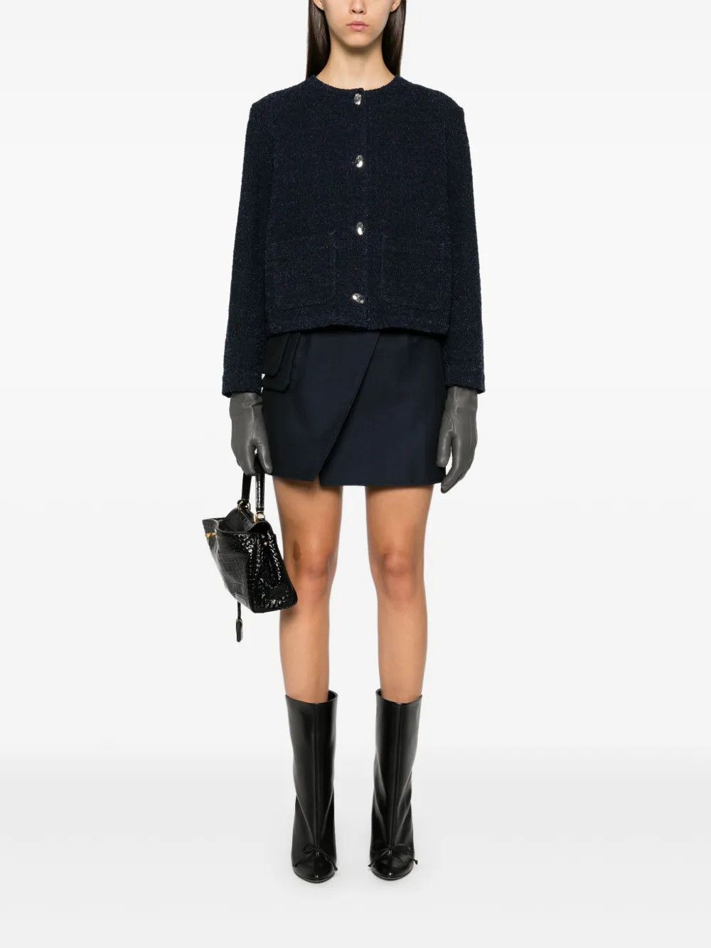Givenchy o1y0925 Crewneck Jacket in Blue Size L / US 10 / IT 46 - 5 Thumbnail