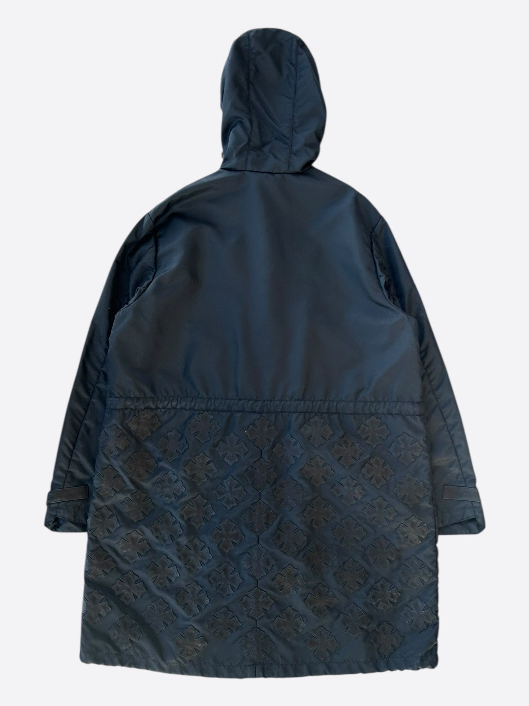 Chrome Hearts Chrome Hearts Black Nylon Cross Patch Parka Jacket Size US XL / EU 56 / 4 - 2 Thumbnail