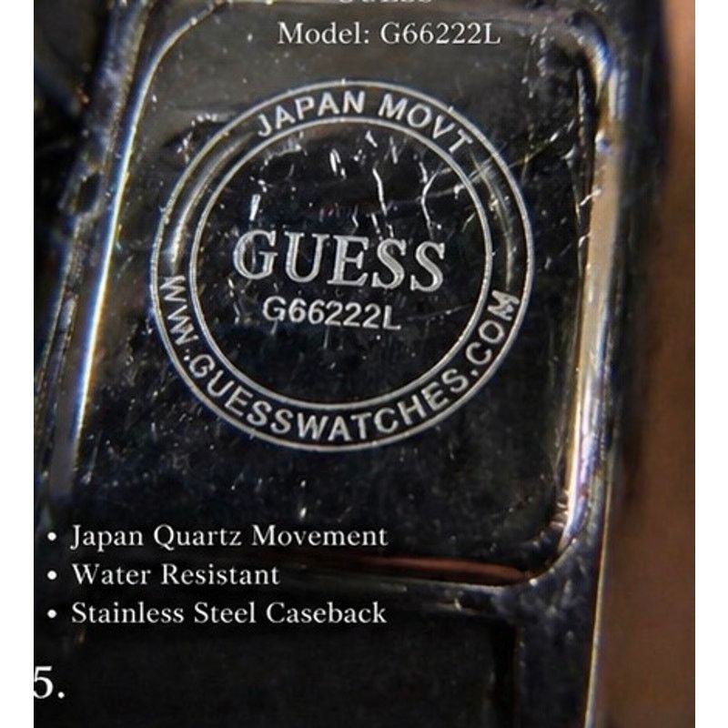 Guess GUESS Black Leather Wrap Watch G66222L Suede Strap Crystal Size ONE SIZE - 13 Thumbnail
