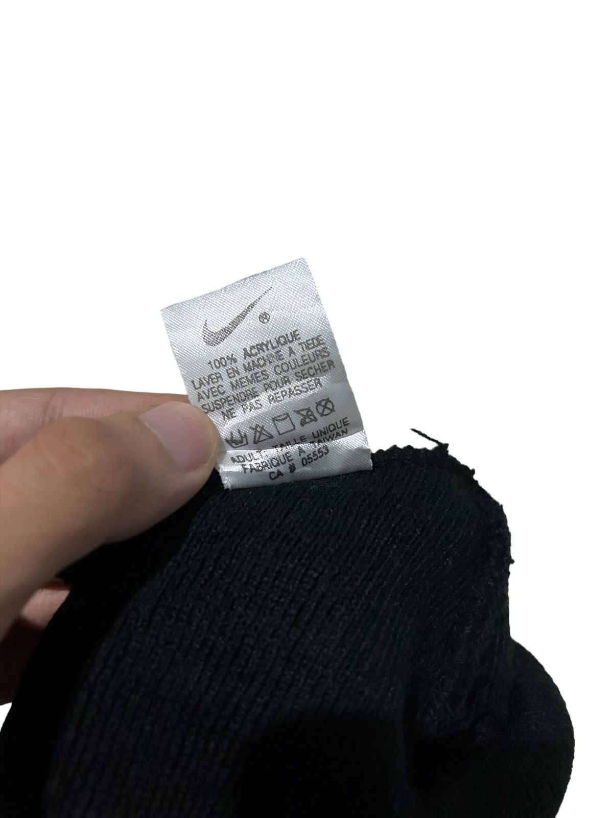 Nike × Vintage Vintage Nike swoosh Big Logo Beanie Hats Size ONE SIZE - 5 Thumbnail