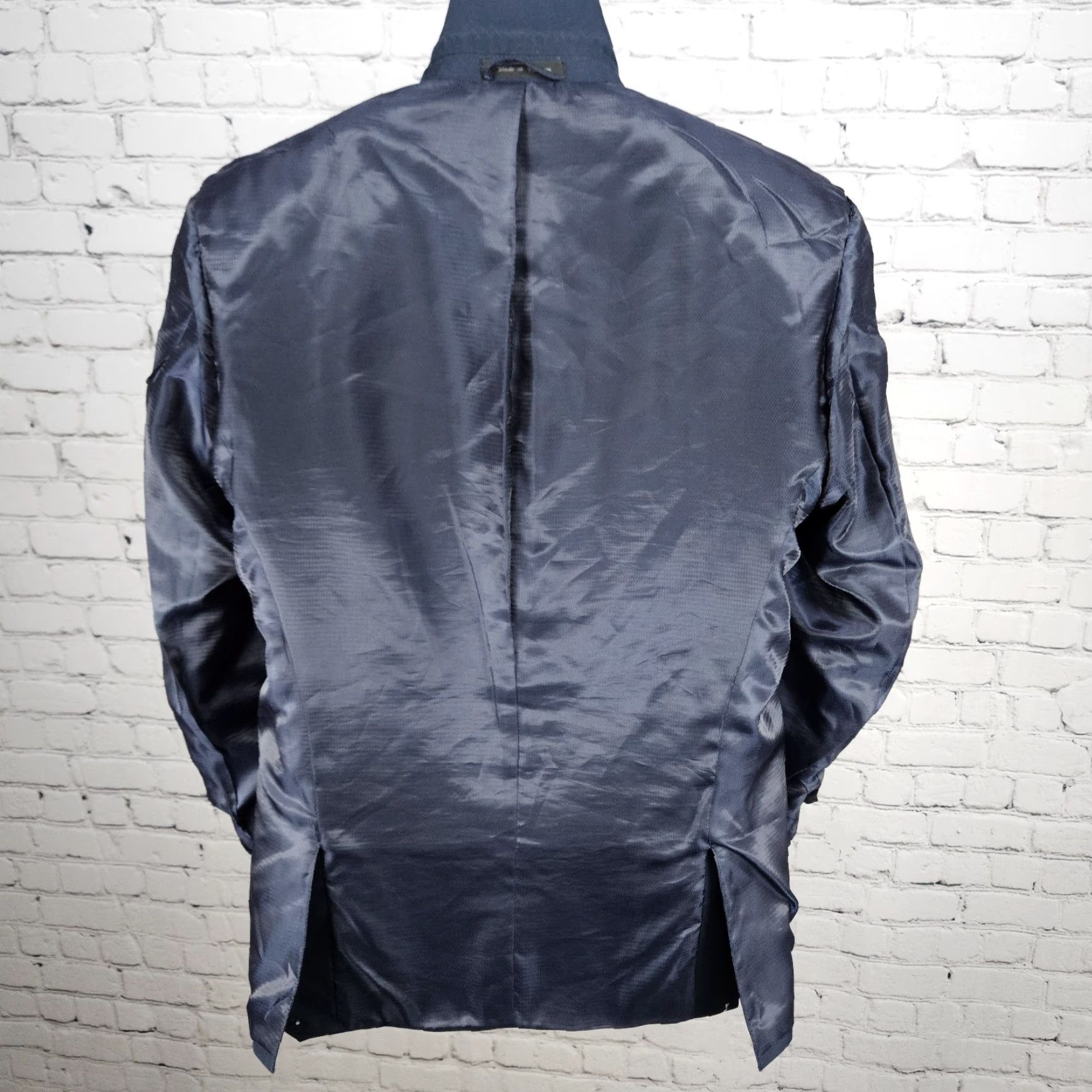 Doublet Andrew Fezza Navy 2 Button Double Vented Notch Blazer Sport Coat Jacket 42R Size 42R - 6 Thumbnail