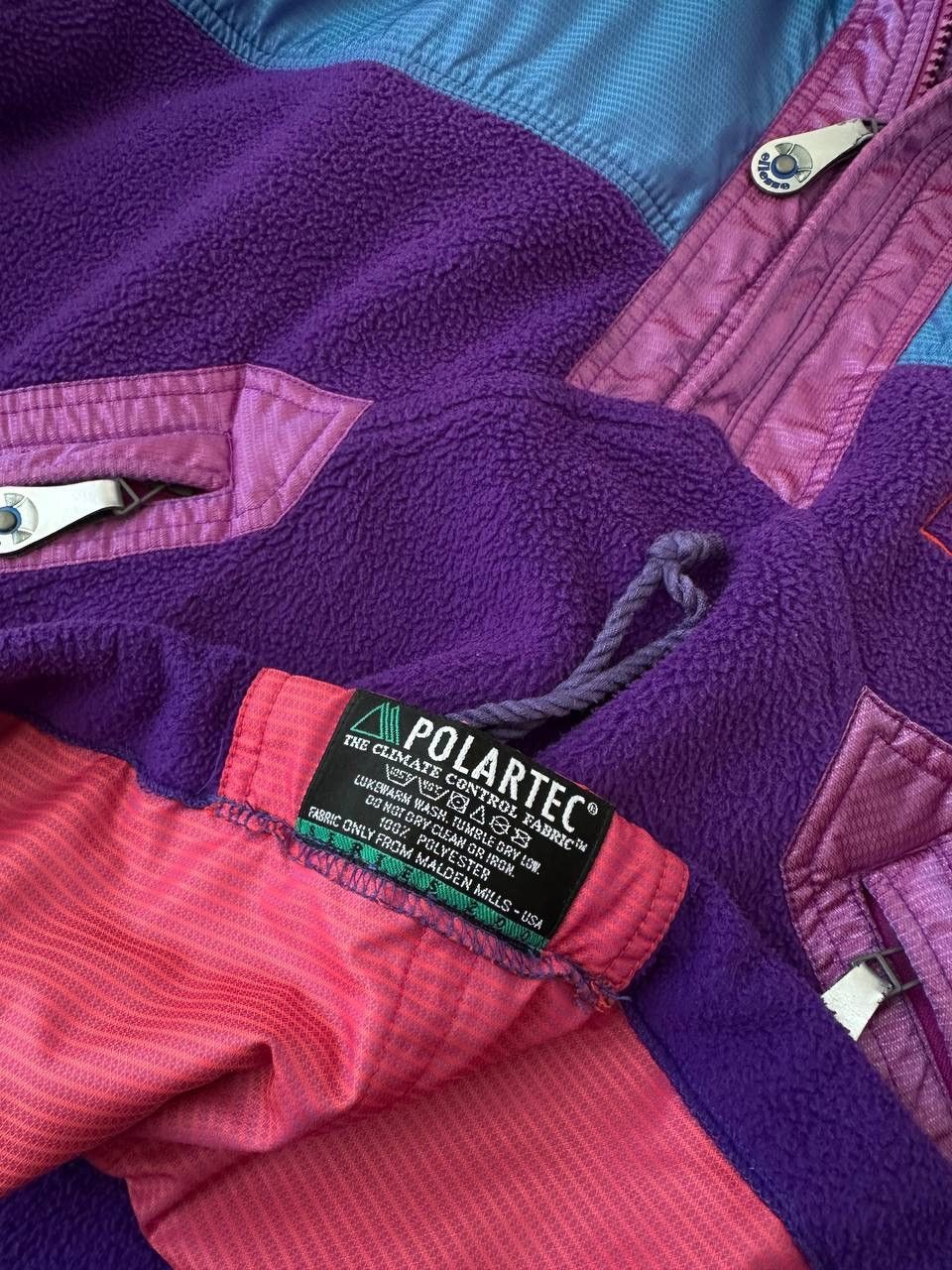 Ellesse × Vintage Vintage Ellesse Violet Outdoor Polartec Fleece Anorak Jacket Size US L / EU 52-54 / 3 - 11 Thumbnail