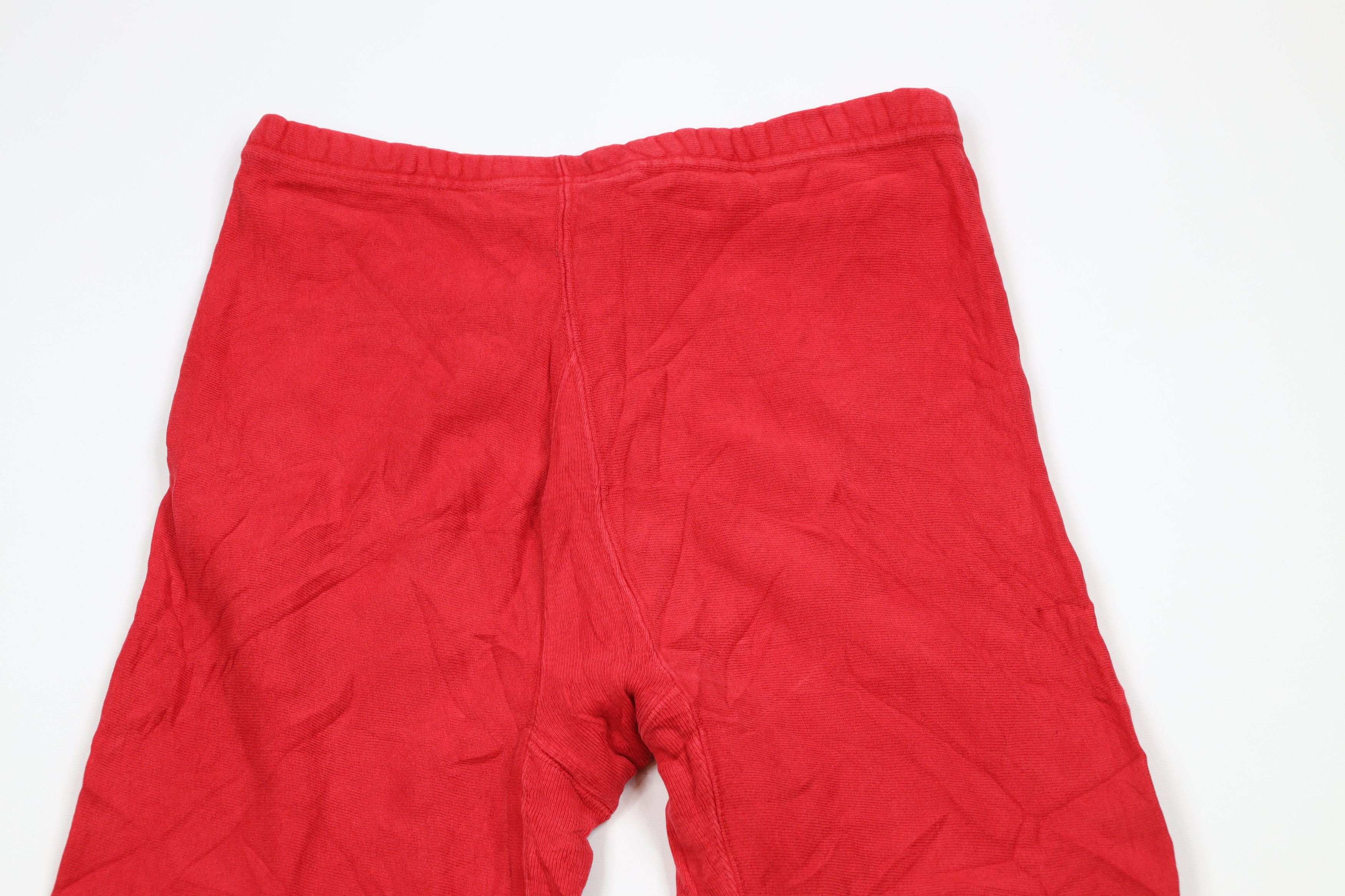 Champion Vintage 90s Champion Reverse Weave Gym Sweatpants Red USA Size US 34 / EU 50 - 11 Thumbnail