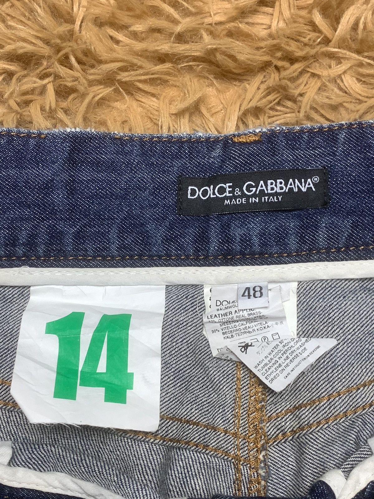 Dolce & Gabbana × Vintage 90s Dolce & Gabbana 14 Destroyed Rip Jeans W34 Size US 34 / EU 50 - 4 Thumbnail