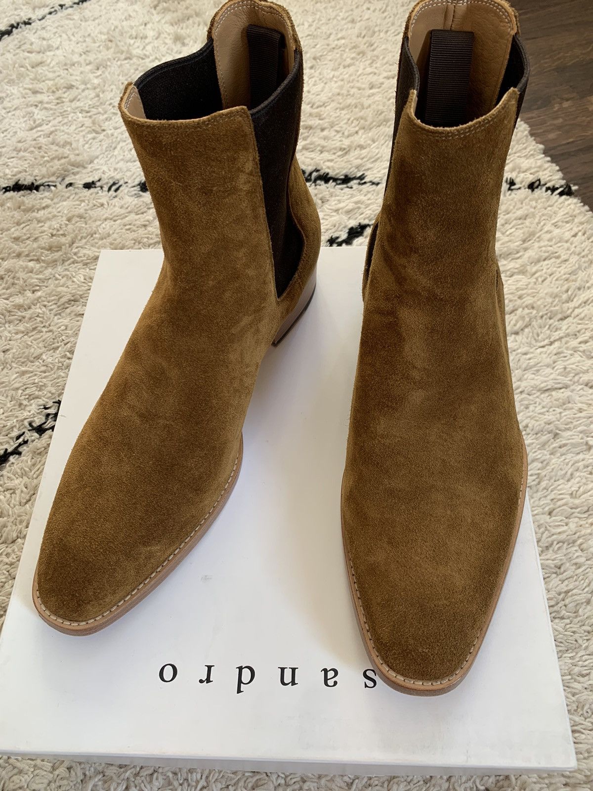 Sandro Sandro Suede Chelsea Boots Size US 10 / EU 43 - 5 Thumbnail