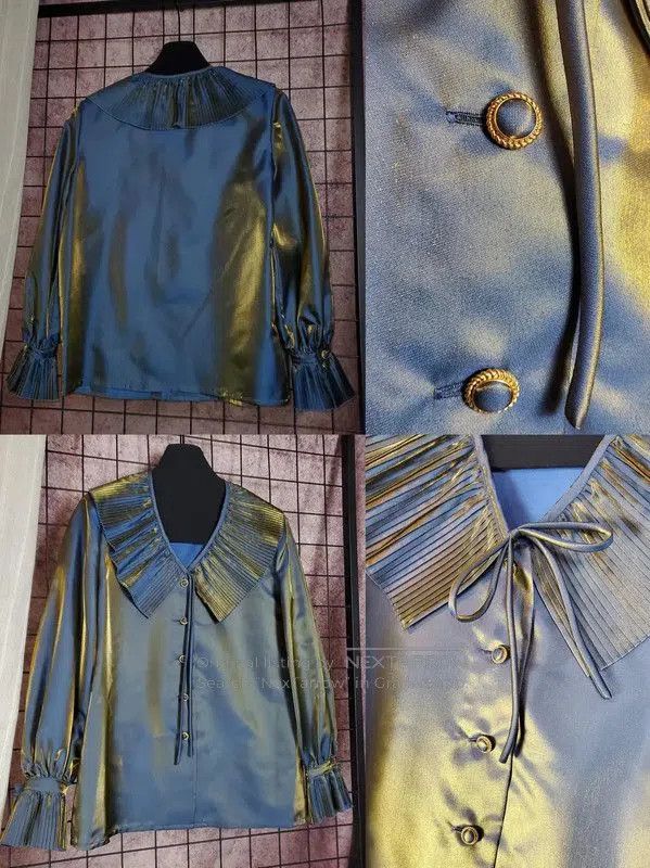 Dior Dior Blue Long Sleeve Cardigan for Women . Size M / US 6-8 / IT 42-44 - 2 Thumbnail