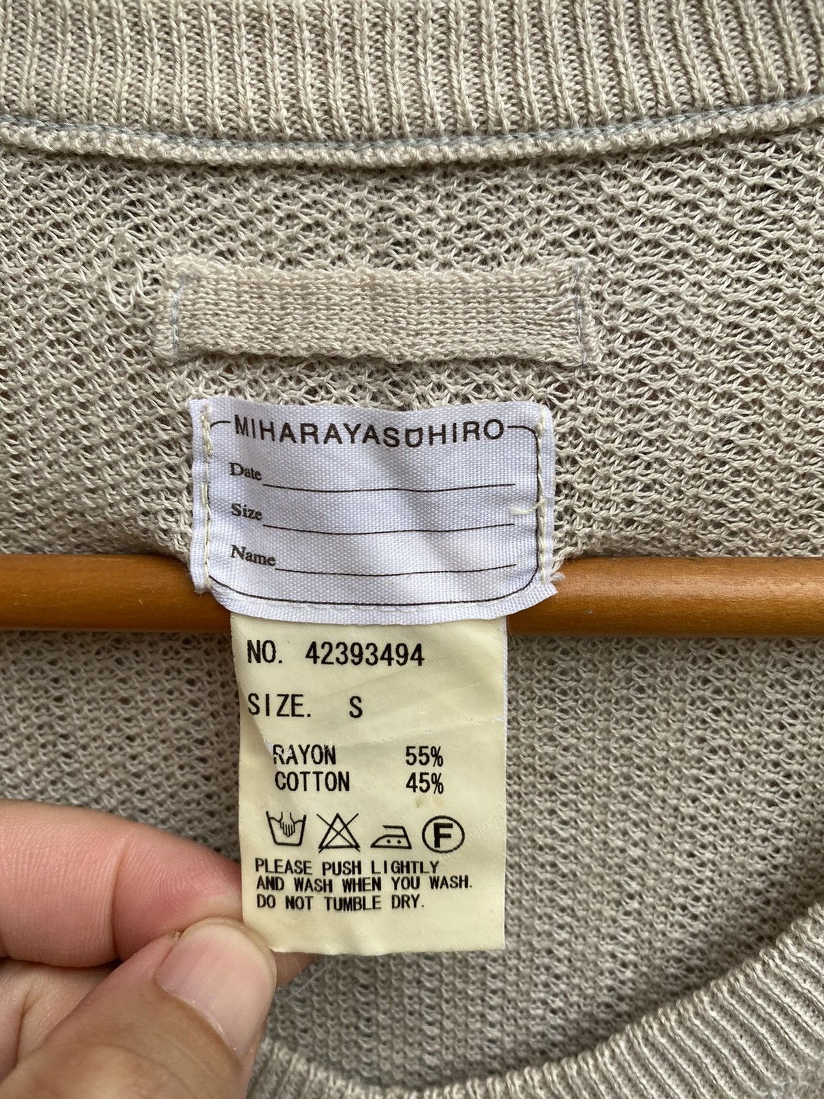 Maison MIHARA YASUHIRO SS03 Mummy Knit distresses Size US XS / EU 42 / 0 - 14 Thumbnail