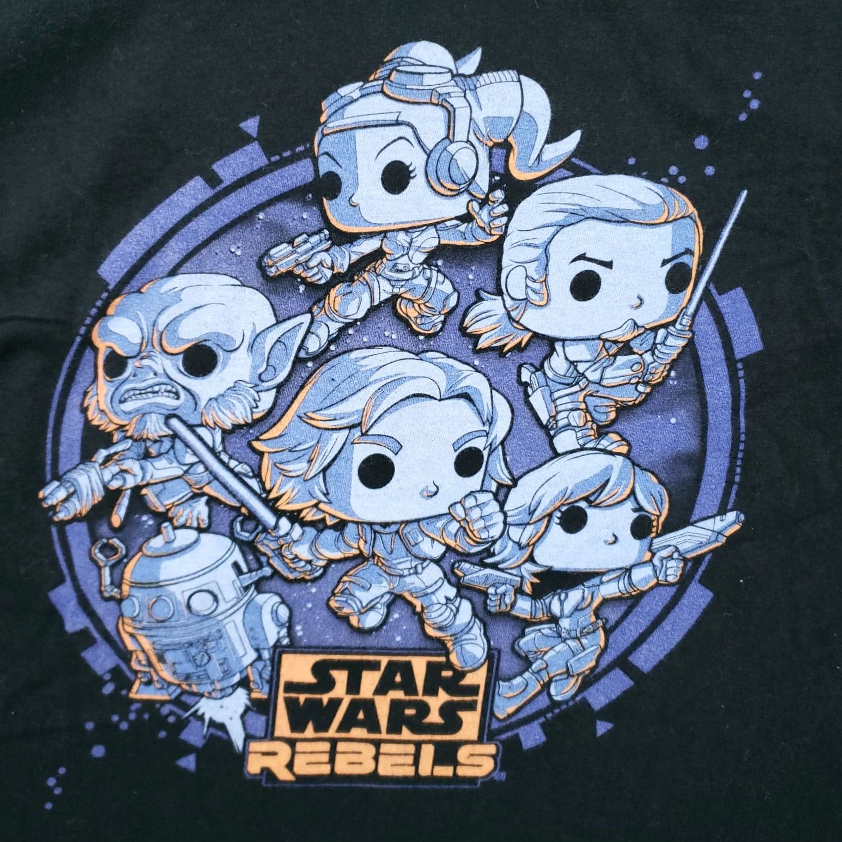 Vintage Funko T Shirt Mens XL Black Pop Tees Star Wars Rebels Crew Neck Short Sleeves Size US XL / EU 56 / 4 - 4 Thumbnail