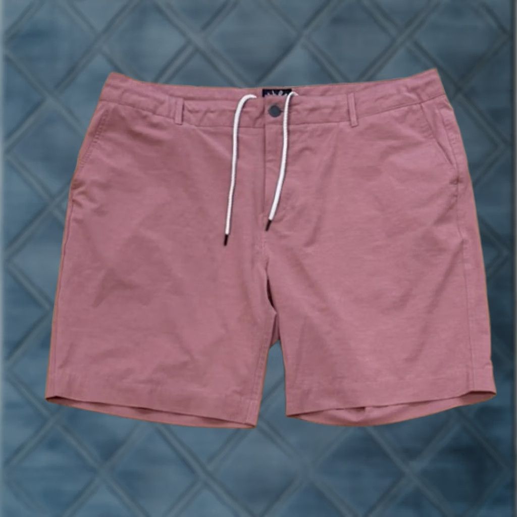 Faherty Faherty Mens Pink Chino Shorts Size 38 Flat Front Stretch 9 Inseam All Day Casual Travel Size US 38 / EU 54 - 1 Thumbnail
