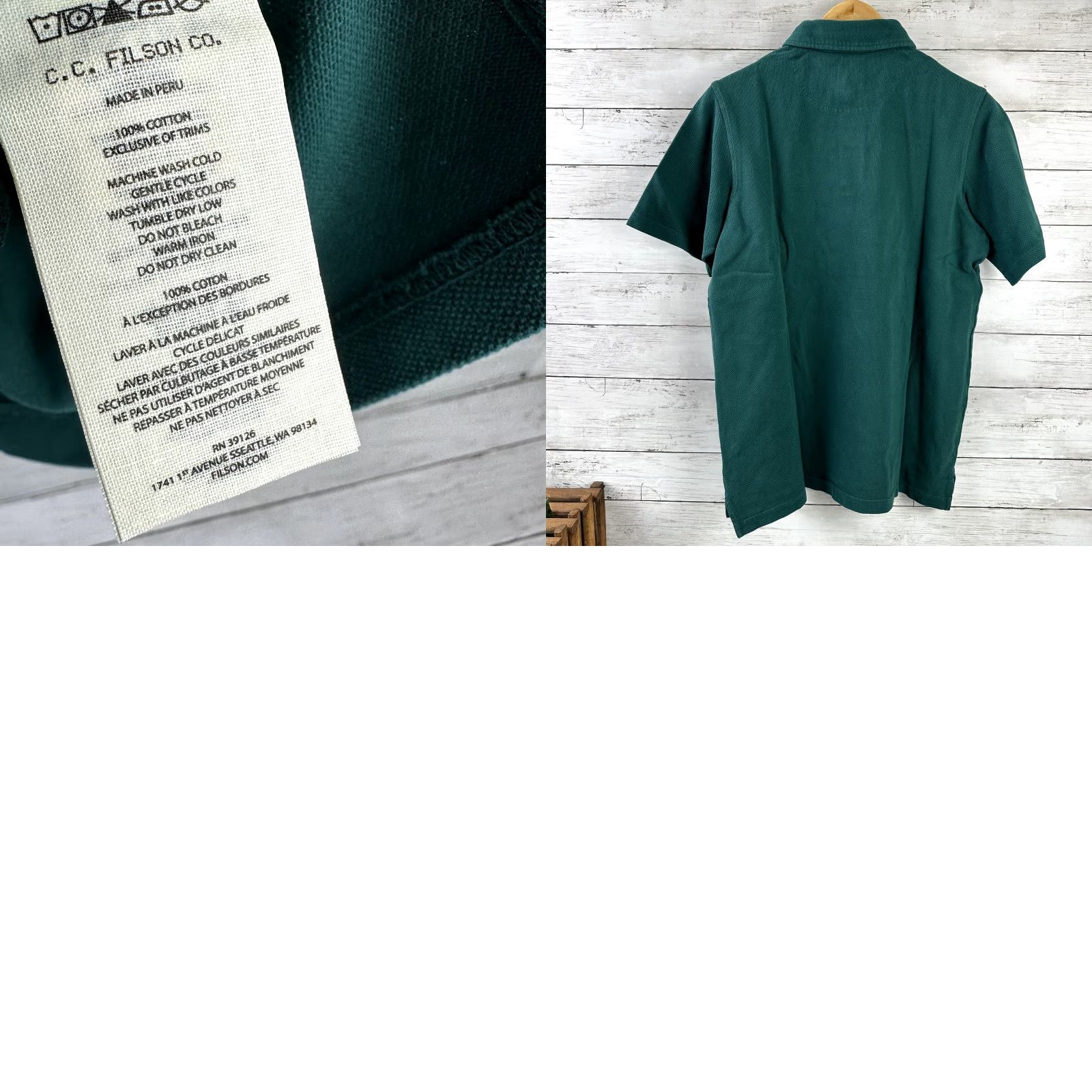 Filson VINTAGE Filson Rugby Polo Shirt Mens Small Green Cotton 90s Outdoor Casual Size US S / EU 44-46 / 1 - 8 Thumbnail
