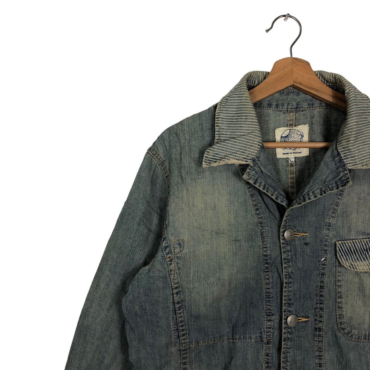 Blue Blue Japan 🔥Denim Work Jacket Blue Blue Made in Heaven Japan Size US L / EU 52-54 / 3 - 7 Thumbnail
