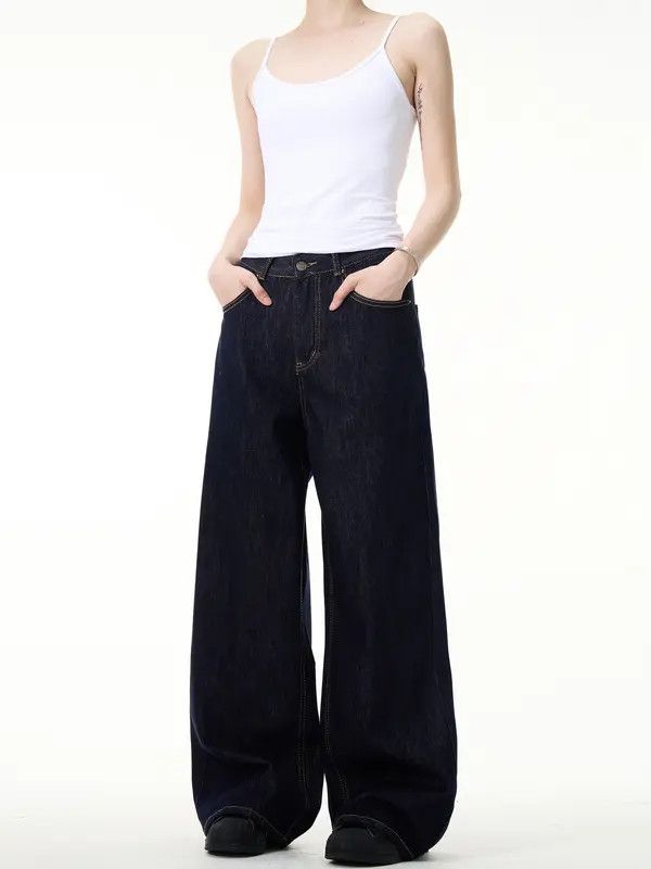 Japanese Brand Miyuki x Riyo American simple retro blue straight jeans Size US 32 / EU 48 - 2 Thumbnail