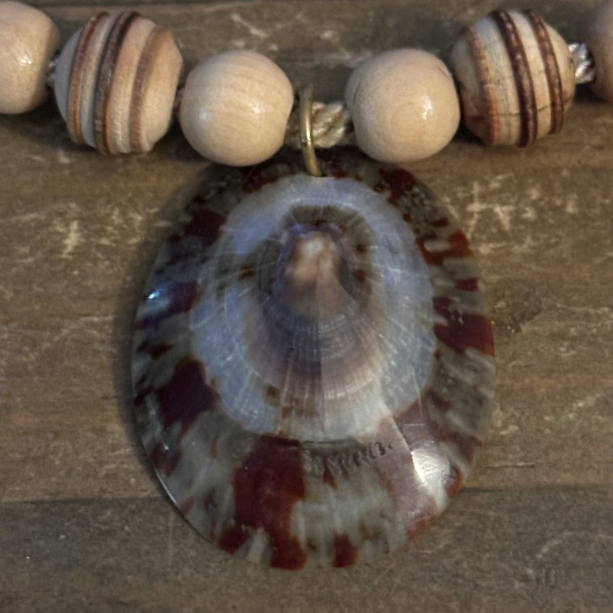 Vintage Vintage Limpet shell pendant cord necklace Size ONE SIZE - 3 Thumbnail