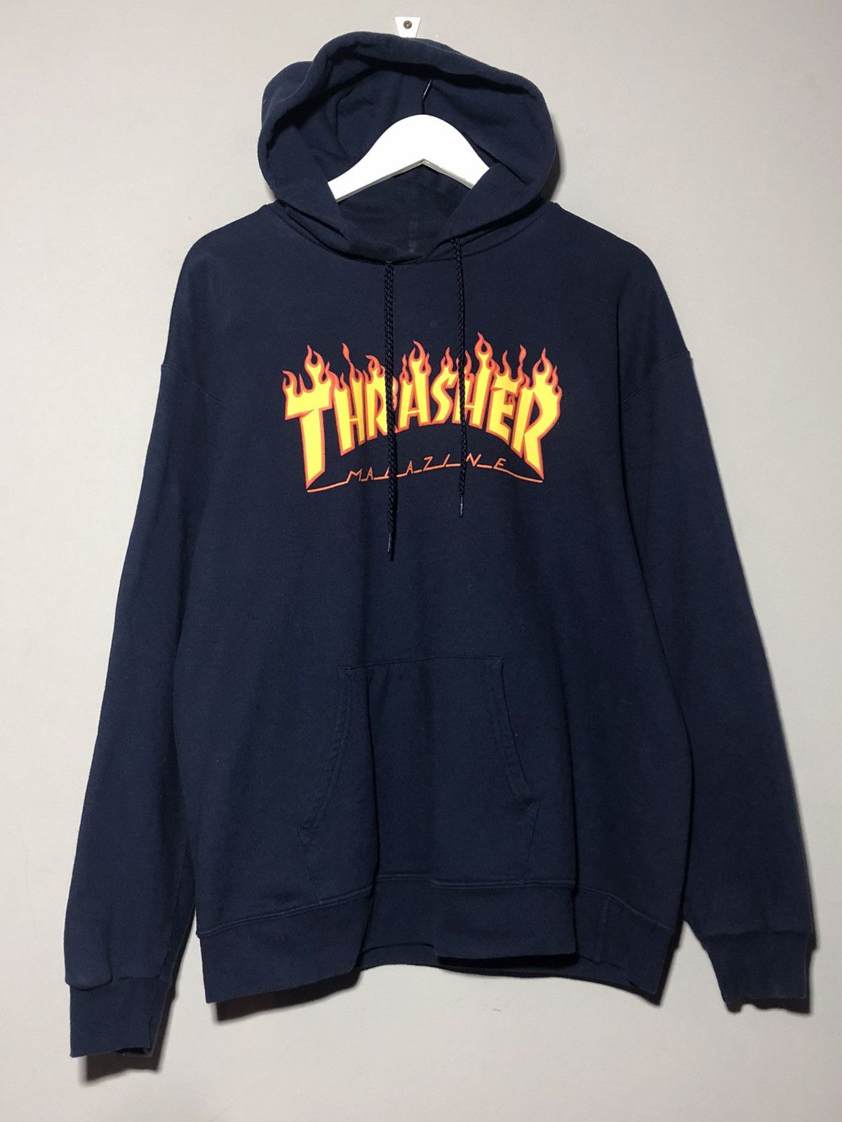 Thrasher × Vintage Vintage Thrasher Y2k Skateboard Baggy Fit Hoodir Size US M / EU 48-50 / 2 - 1 Thumbnail