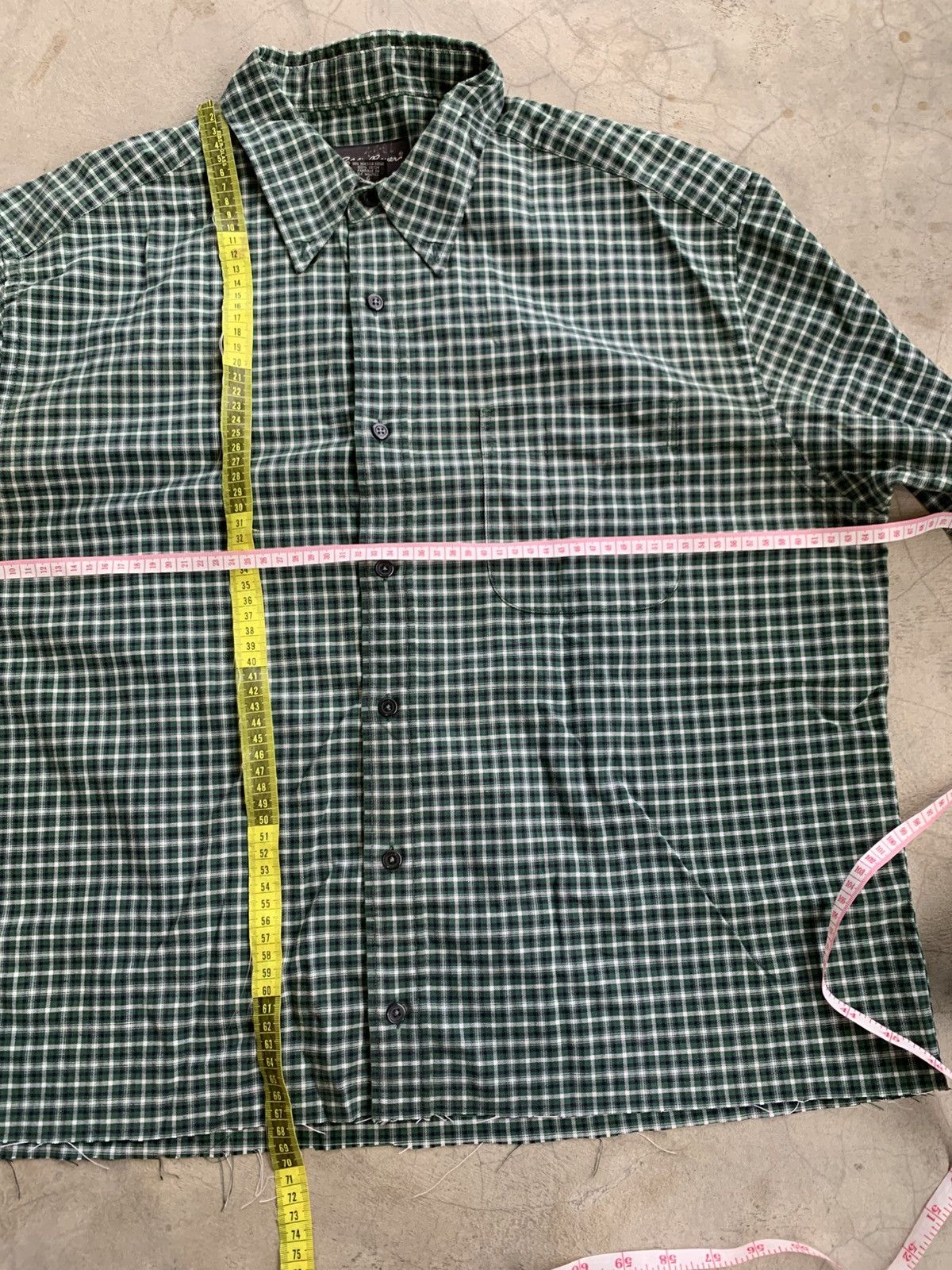 Vintage Cropped button up shirt flannel ediebauer boxy Size US L / EU 52-54 / 3 - 8 Thumbnail