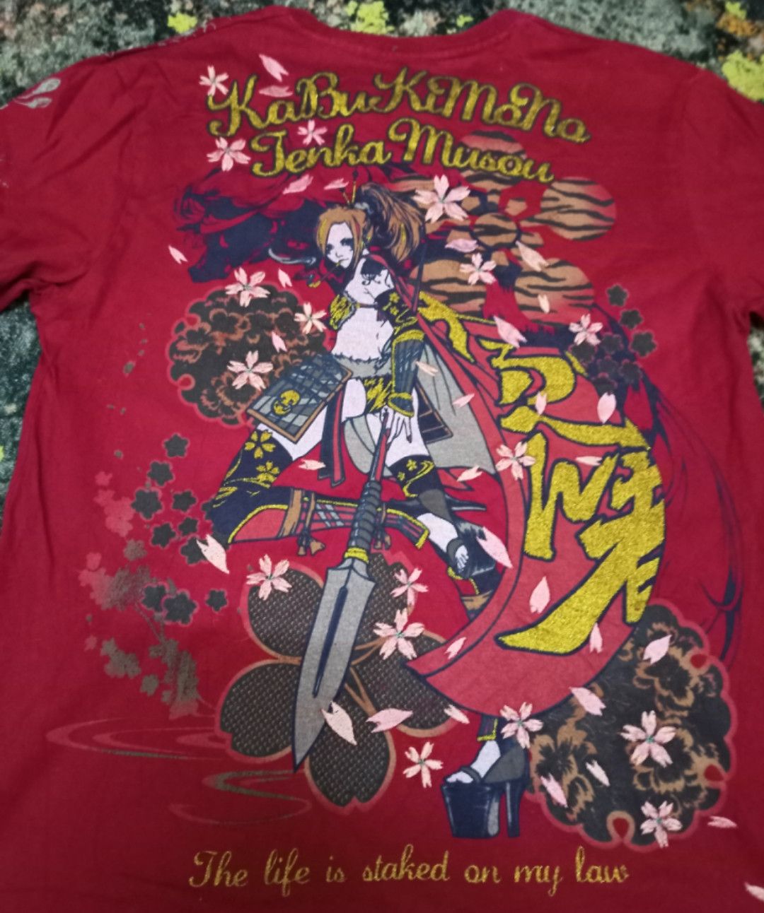 Japanese Brand Kabuki Mono Tenka Musou sukajan tshirt Size US M / EU 48-50 / 2 - 3 Thumbnail