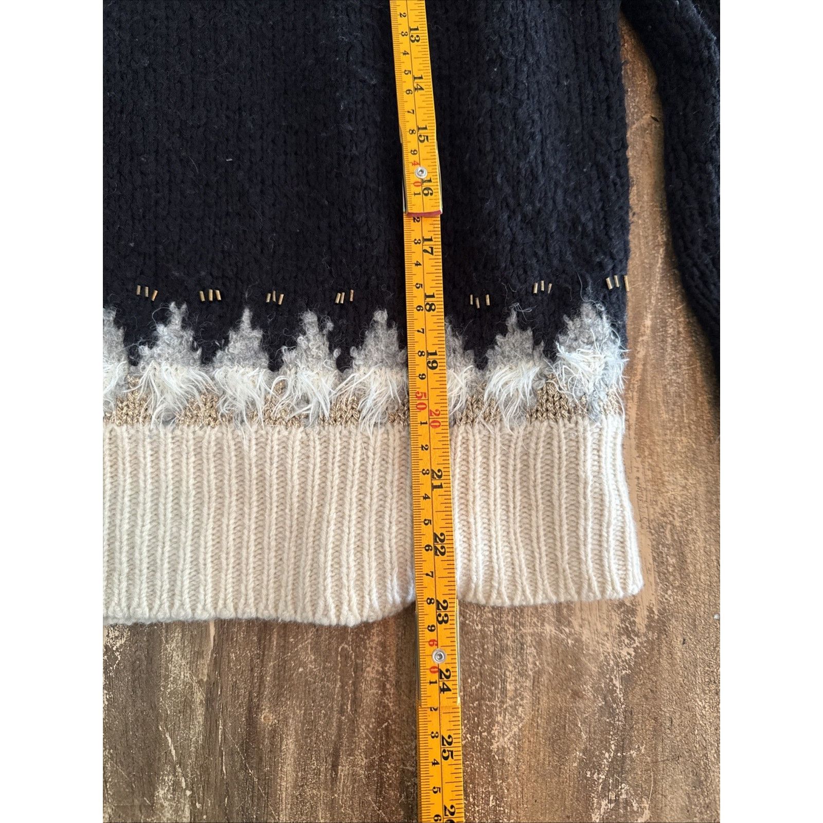 Anthropologie Anthropologie beaded Fairisle Wool blend Pullover Sweater XS Size XS / US 0-2 / IT 36-38 - 7 Thumbnail