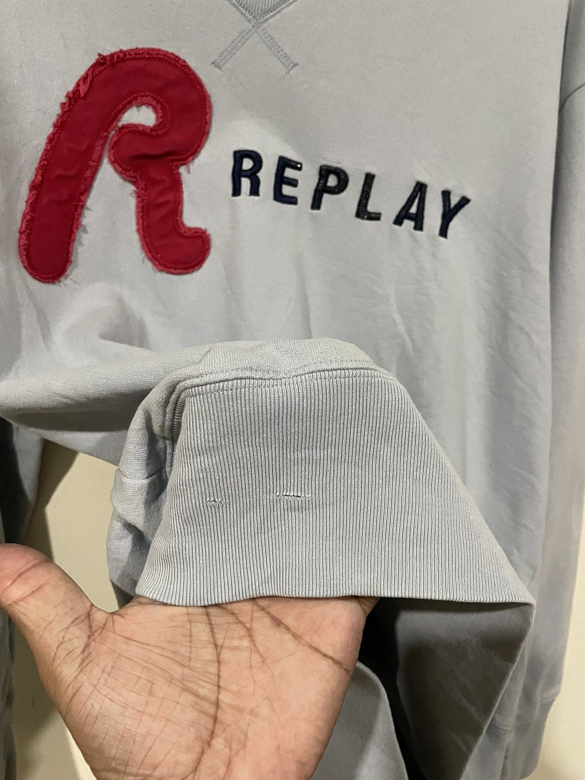 Grailed × Replay Replay Vintage Distressed Sweatshirt Size US M / EU 48-50 / 2 - 14 Thumbnail