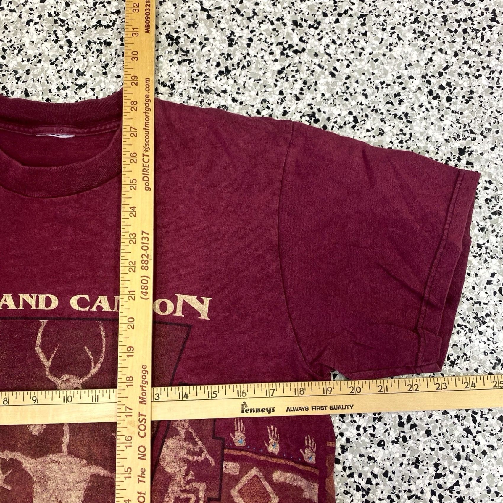 Vintage VINTAGE Grand Canyon AOP Graphic T Shirt Red Medium Mens 90s Benchtop Embroidered Crew Neck Cotton Short Sleeve Size US M / EU 48-50 / 2 - 3 Thumbnail