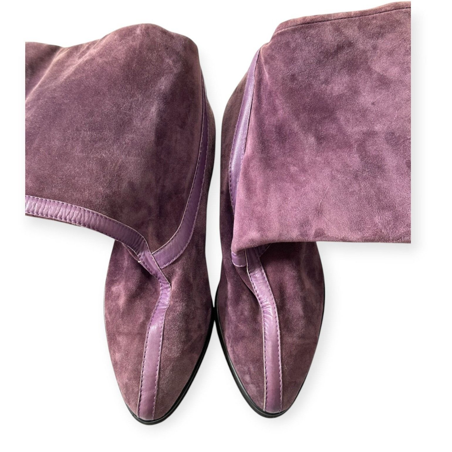 Kansai Yamamoto Vintage Rare Kansai by Giancolombo Purple Suede Boots Size US 7.5 / IT 37.5 - 6 Thumbnail