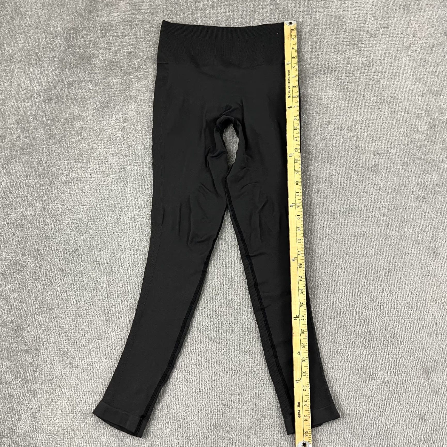Lululemon Lululemon Leggings Womens Size 2/4 x 27" Dark Gray Curved Hem Yoga Running Gym Size 27" / US 4 / IT 40 - 5 Thumbnail