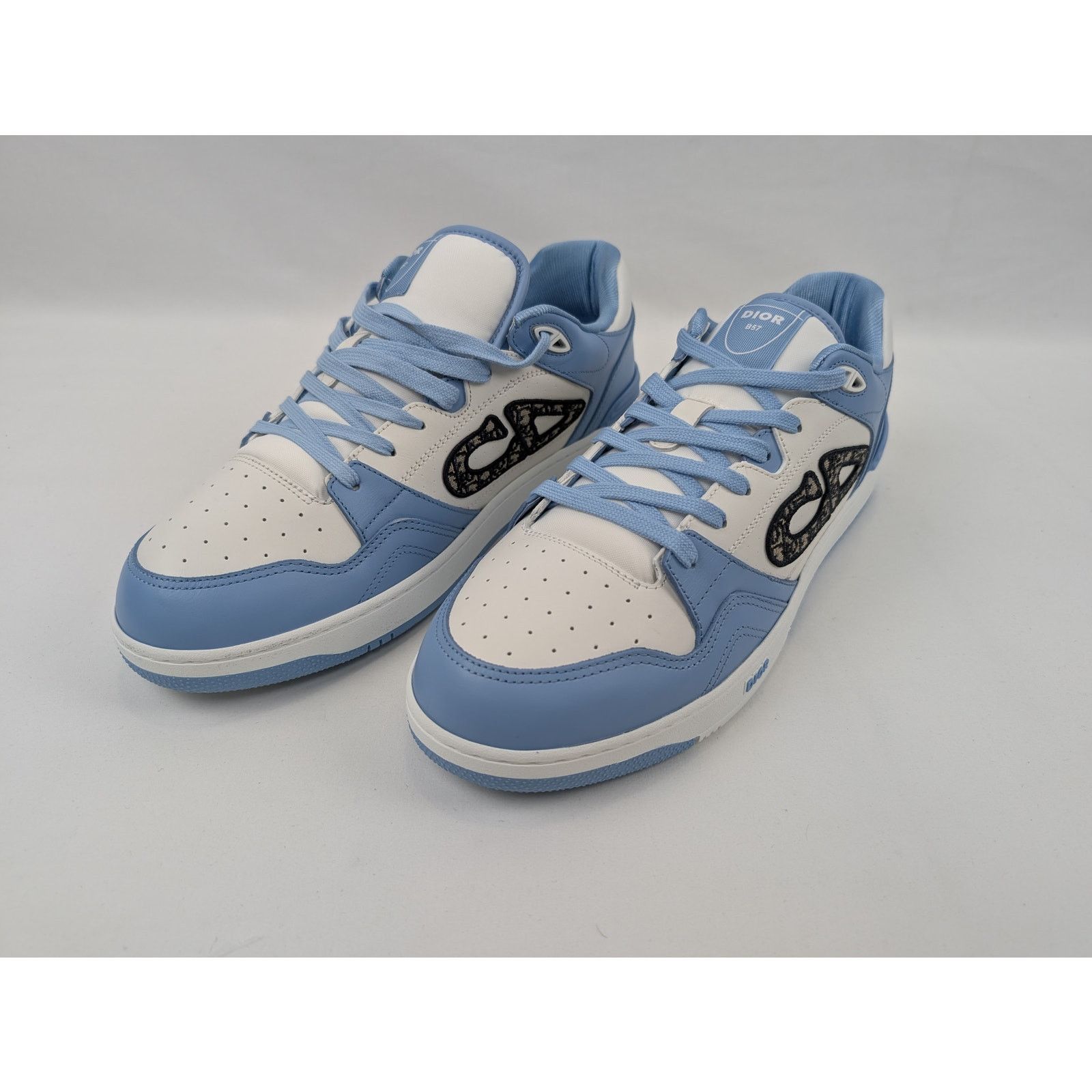 Dior o1rshd1 M-B57 LT Calf Sneakers in Light Blue Size US 13 / EU 46 - 7 Thumbnail