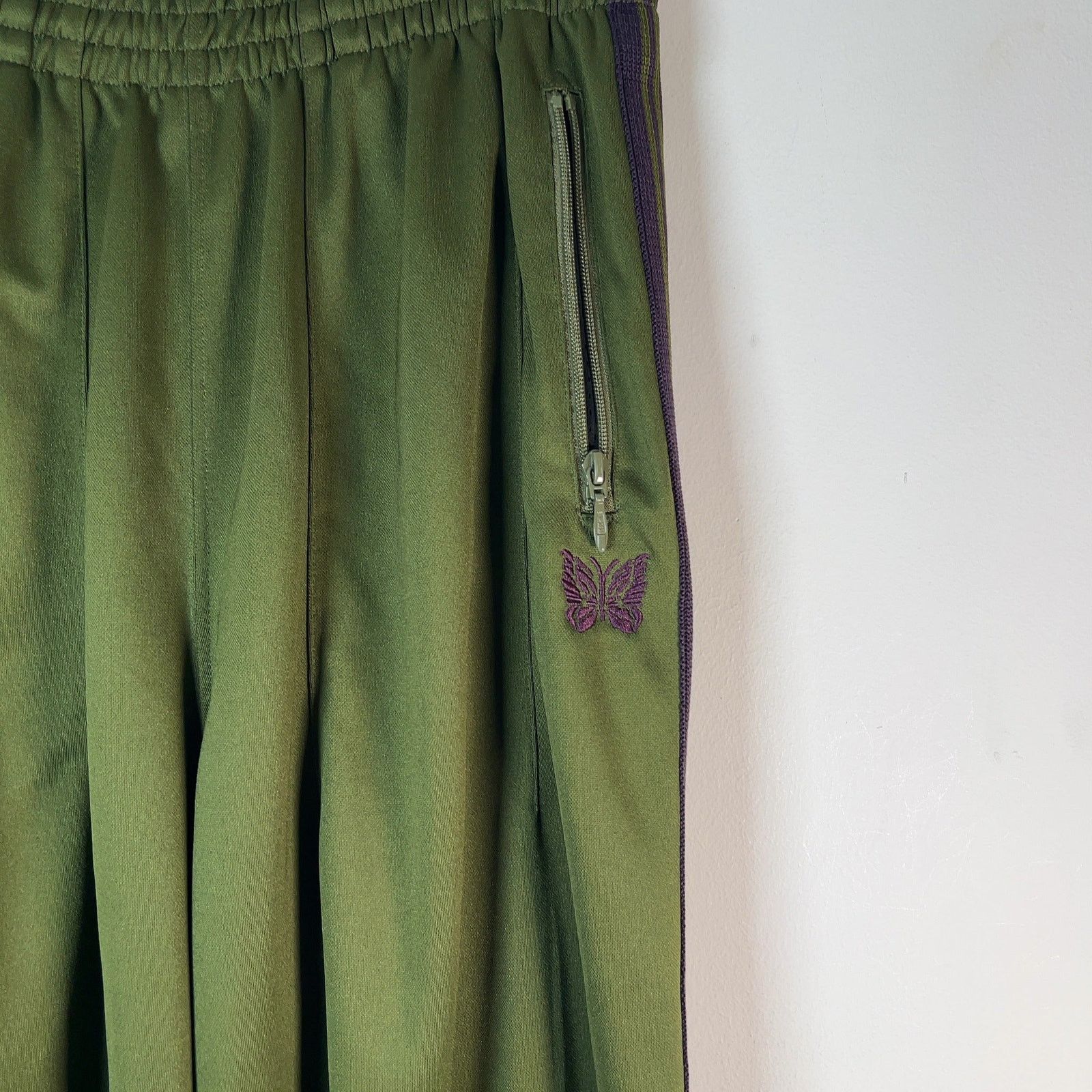 Needles Needles H.D Green/Purple Track Pants Size US 36 / EU 52 - 2 Thumbnail