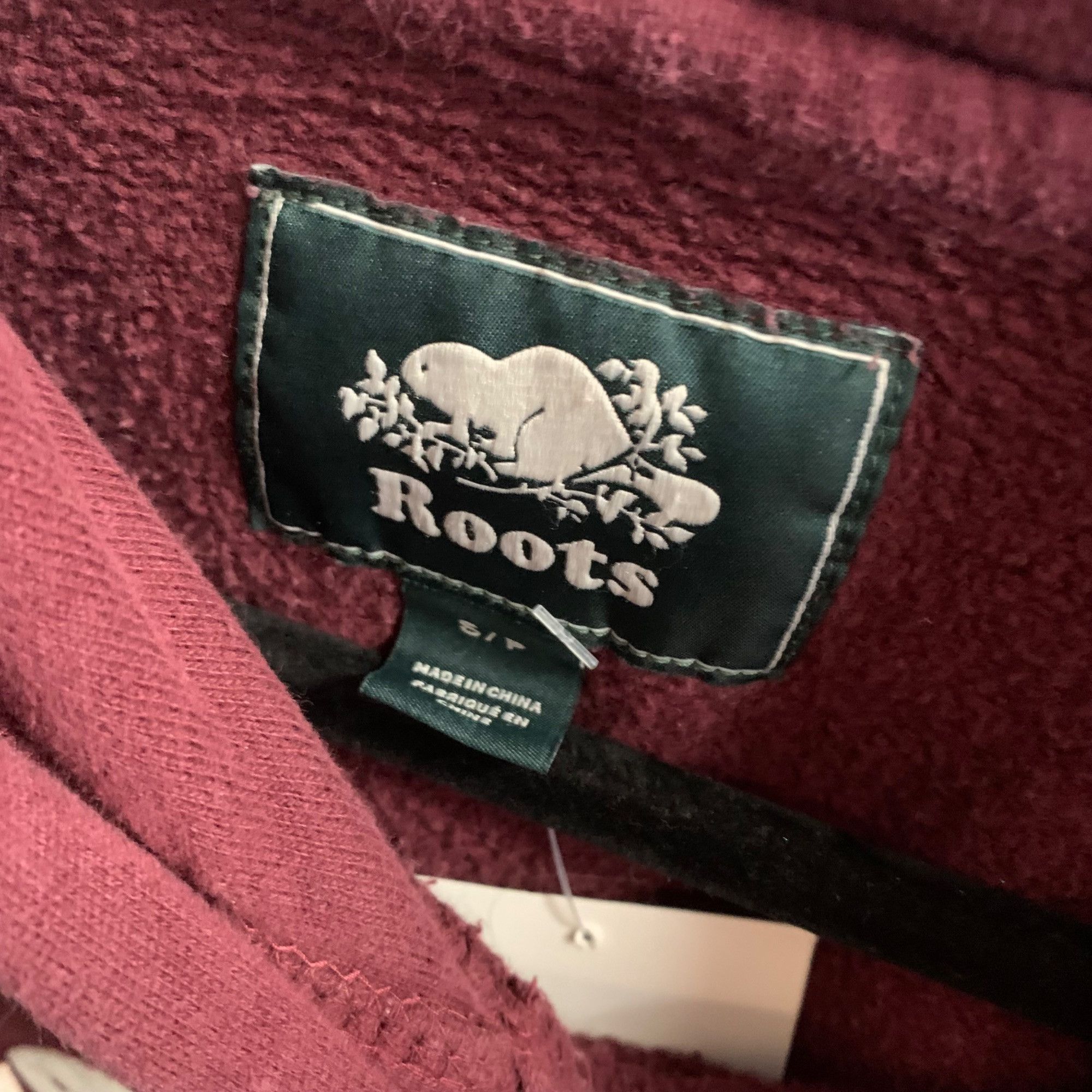 Roots S - Roots Maroon Red Hoodie Size S / US 4 / IT 40 - 4 Thumbnail