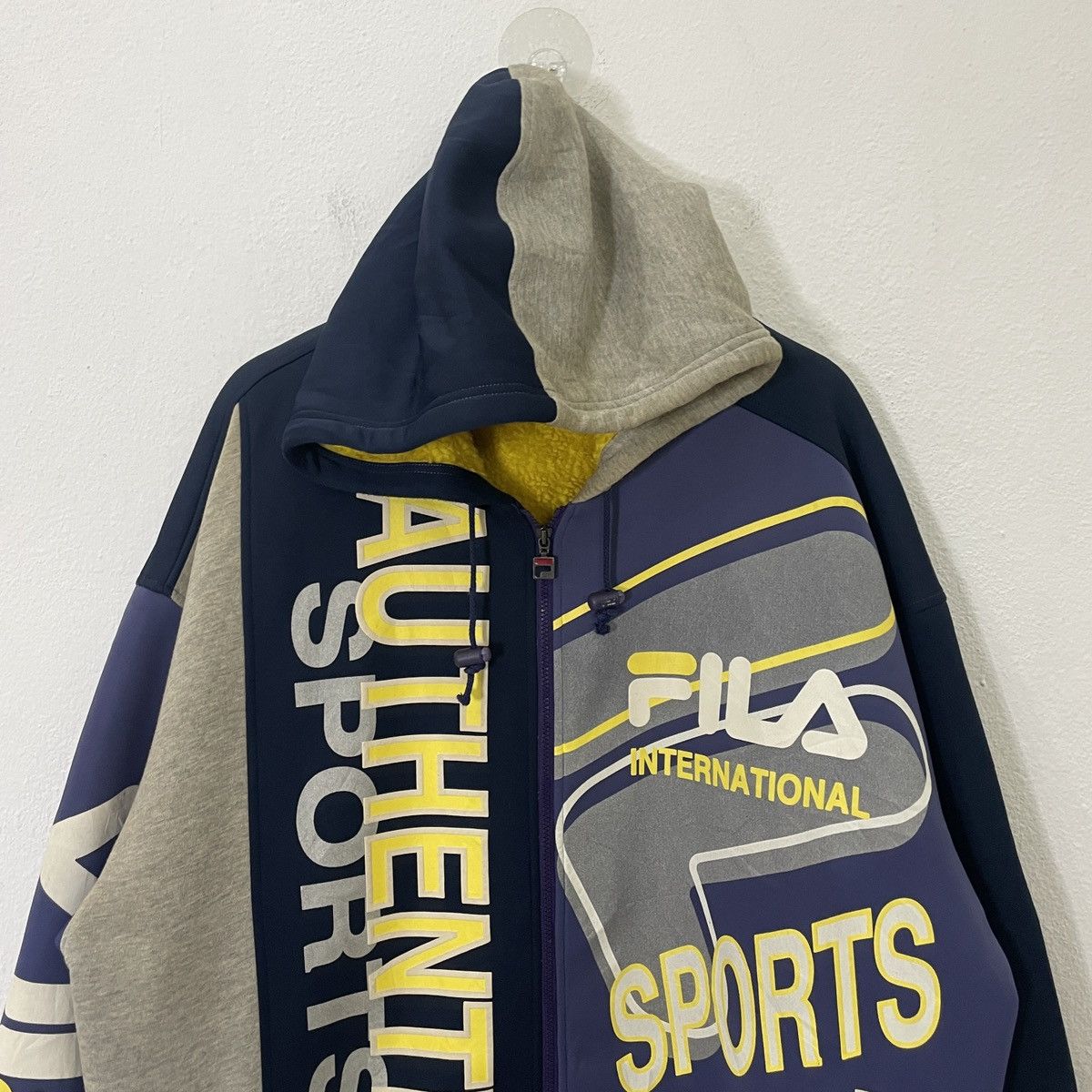 Fila Vintage Fila Big Logo Long Jacket Size US XXL / EU 58 / 5 - 4 Thumbnail