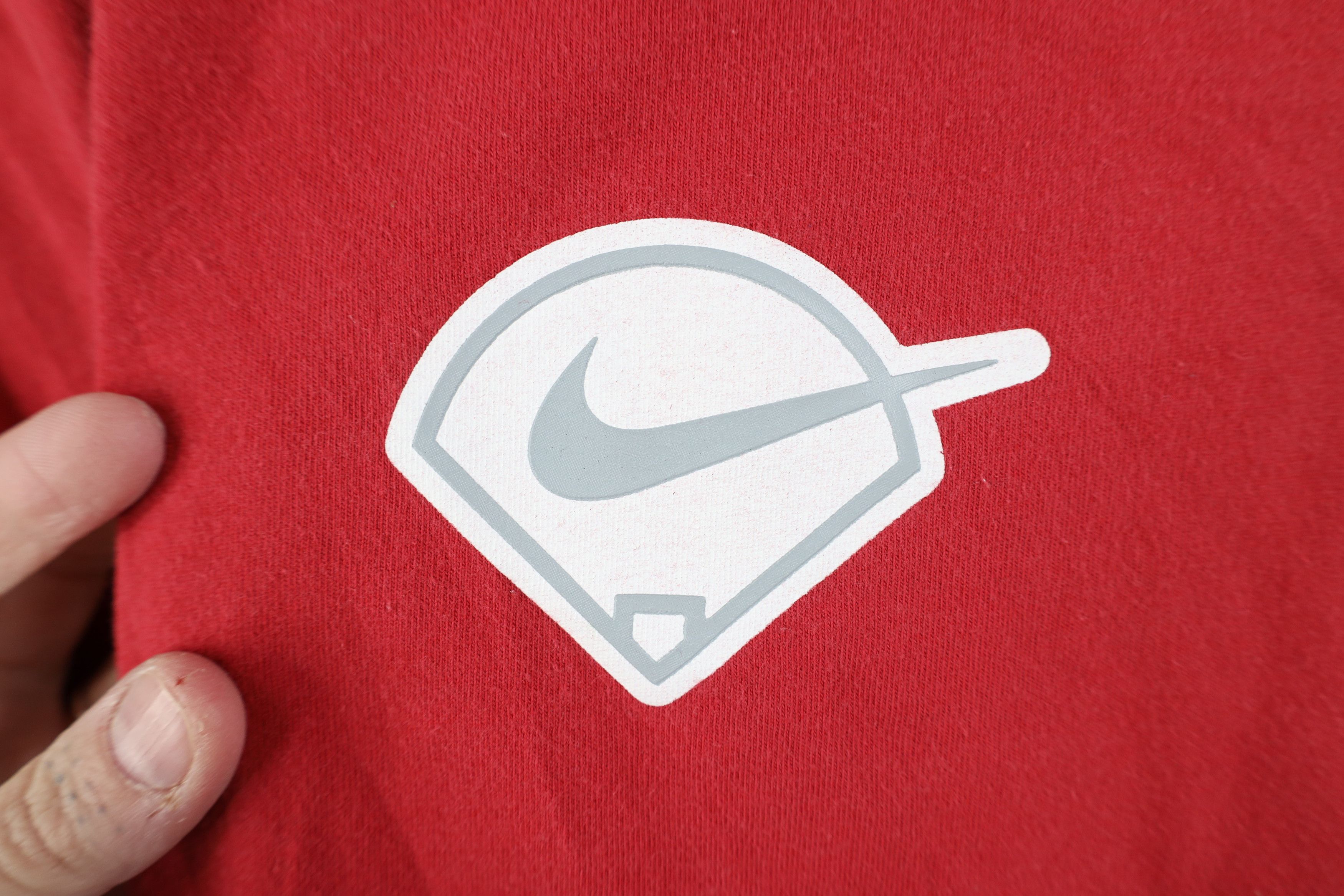 Nike Vintage Y2K Nike Baseball Center Swoosh Short Sleeve T-Shirt Size US L / EU 52-54 / 3 - 4 Thumbnail
