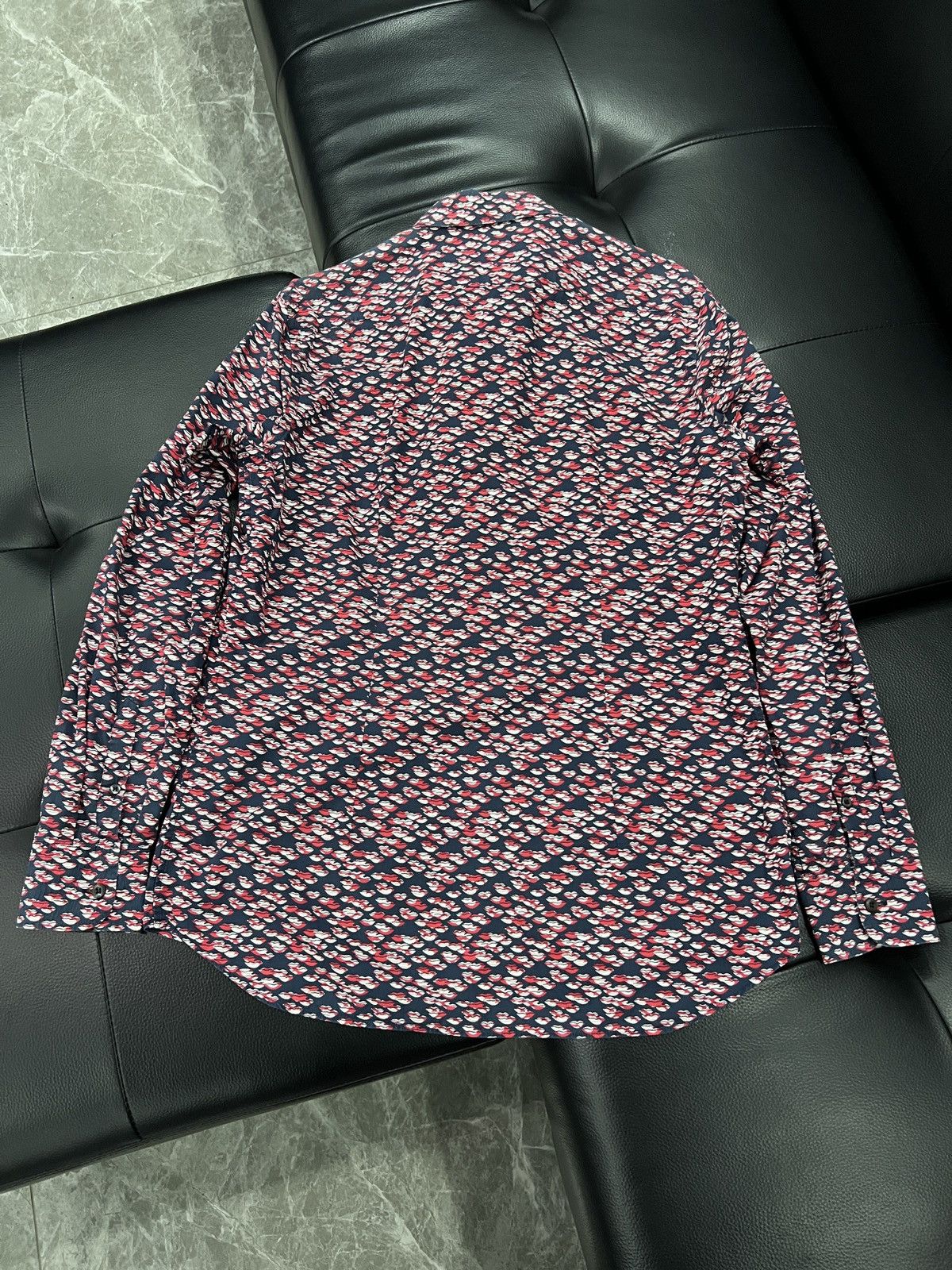 Prada Prada 2015 All-Over Lip Print Shirt Size US XS / EU 42 / 0 - 2 Thumbnail