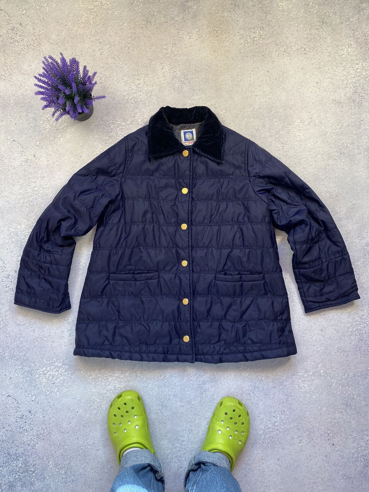 Laura Biagiotti Laura Biagiotti Jeans Women’s Monogram Blue Jacket Size 42 Size M / US 6-8 / IT 42-44 - 2 Thumbnail