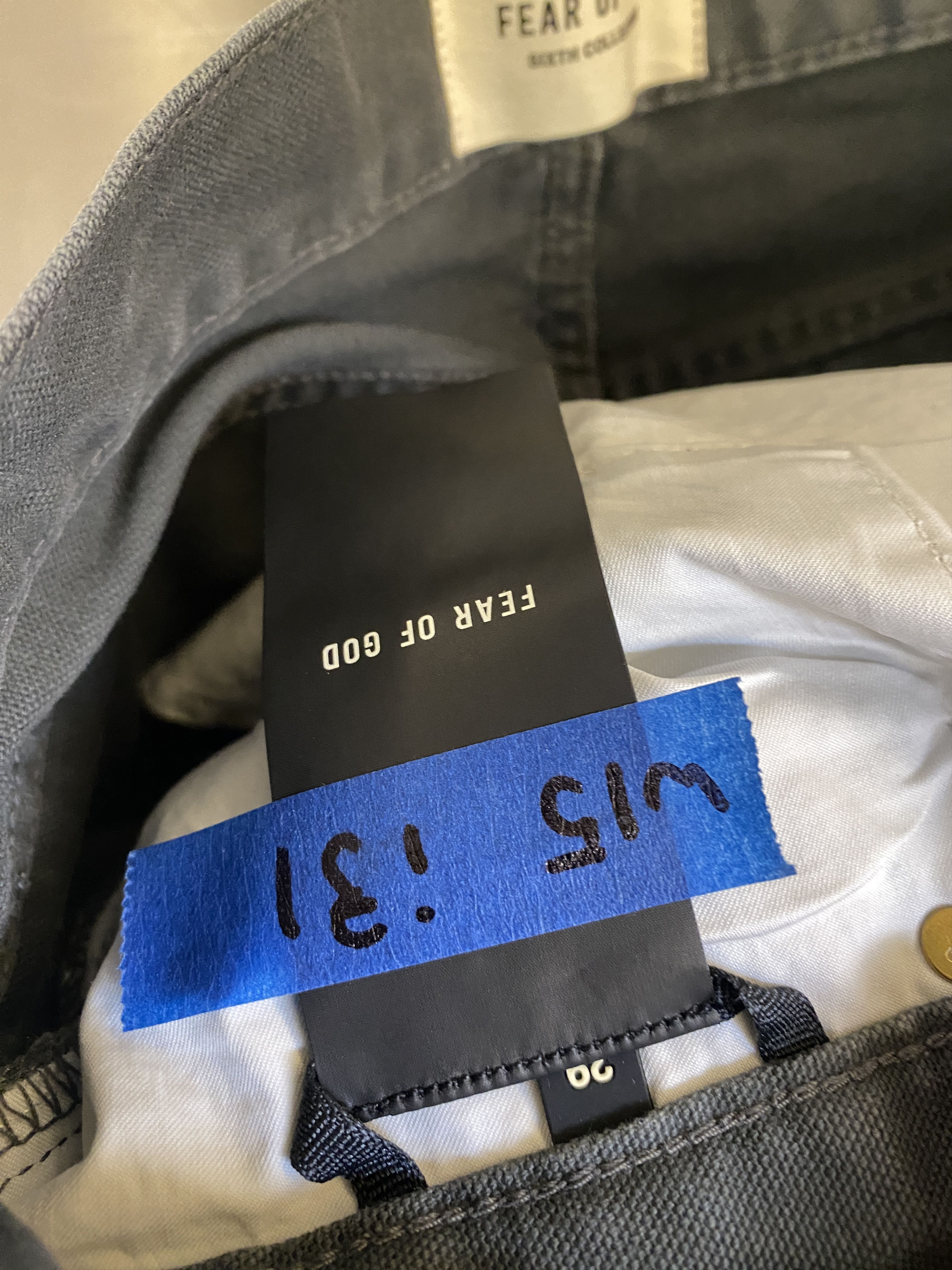 Fear of God NWT FEAR OF GOD SIXTH VINTAGE WASH DENIM JEANS Size US 29 - 5 Thumbnail