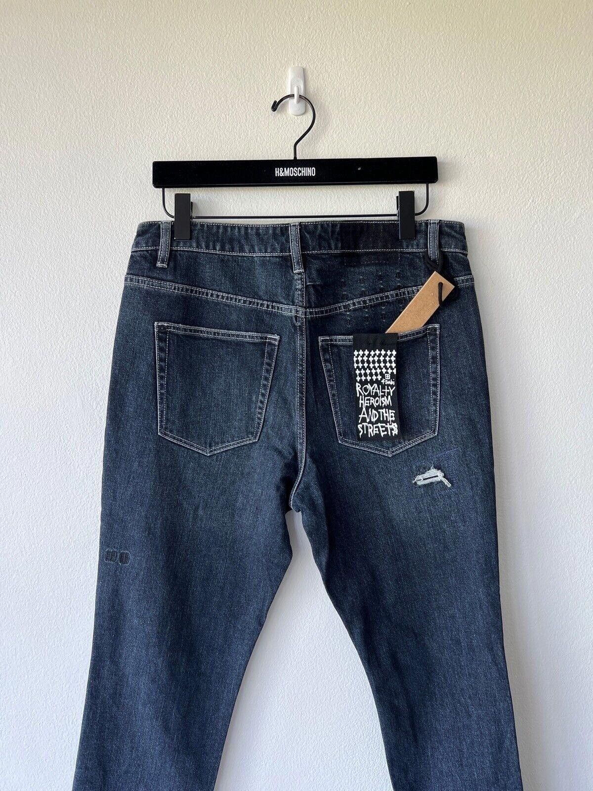 Ksubi new Ksubi mens denim jean wolfgang 32 blue blood trashed Size US 32 / EU 48 - 6 Thumbnail