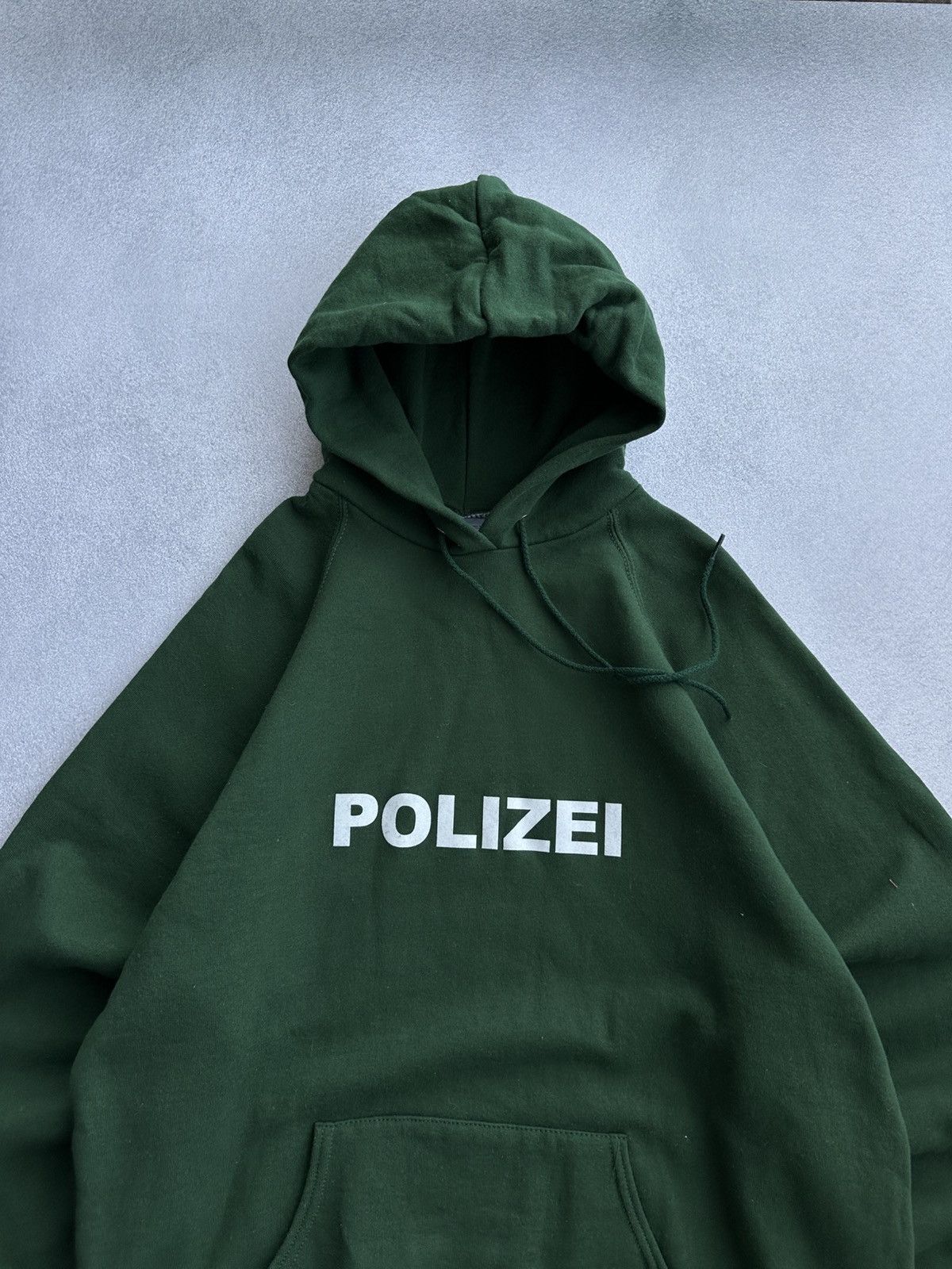 Japanese Brand Vintage Polizei 90s Kanye West Vetements Style Y2K Hoodie Size US XL / EU 56 / 4 - 4 Thumbnail