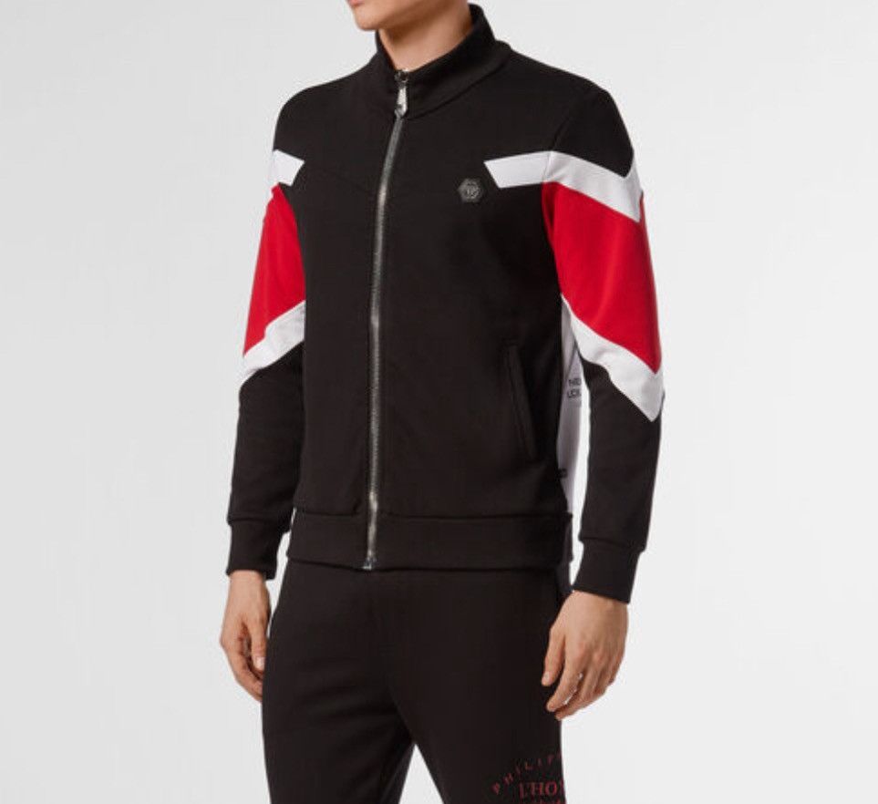 Philipp Plein PHILIPP PLEIN JOGGING JACKET P.L.N. Size US XXL / EU 58 / 5 - 4 Thumbnail