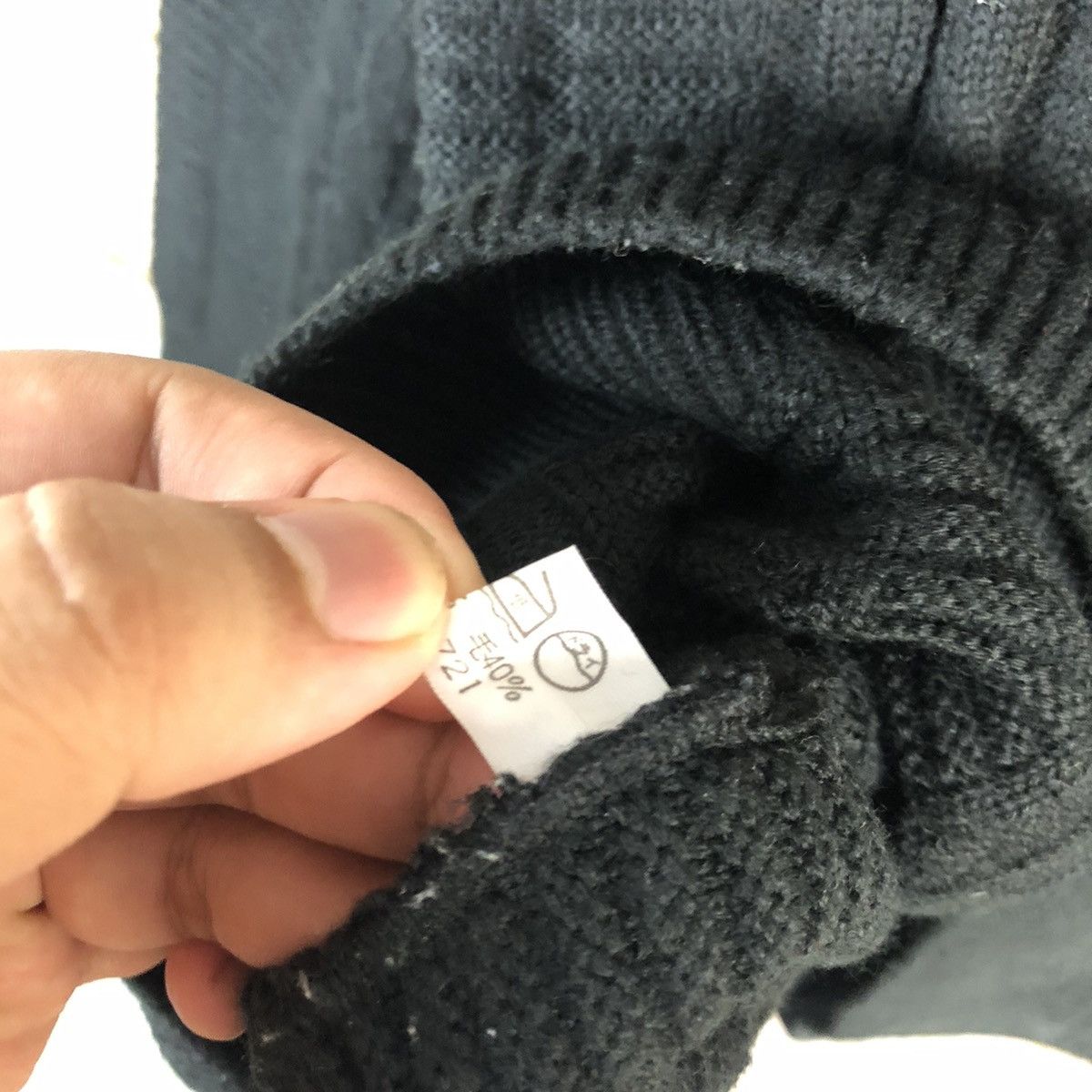 Homespun Knitwear × Japanese Brand × Vintage Japanese Brand Black cable Knitwear #A1082 Size US M / EU 48-50 / 2 - 9 Thumbnail