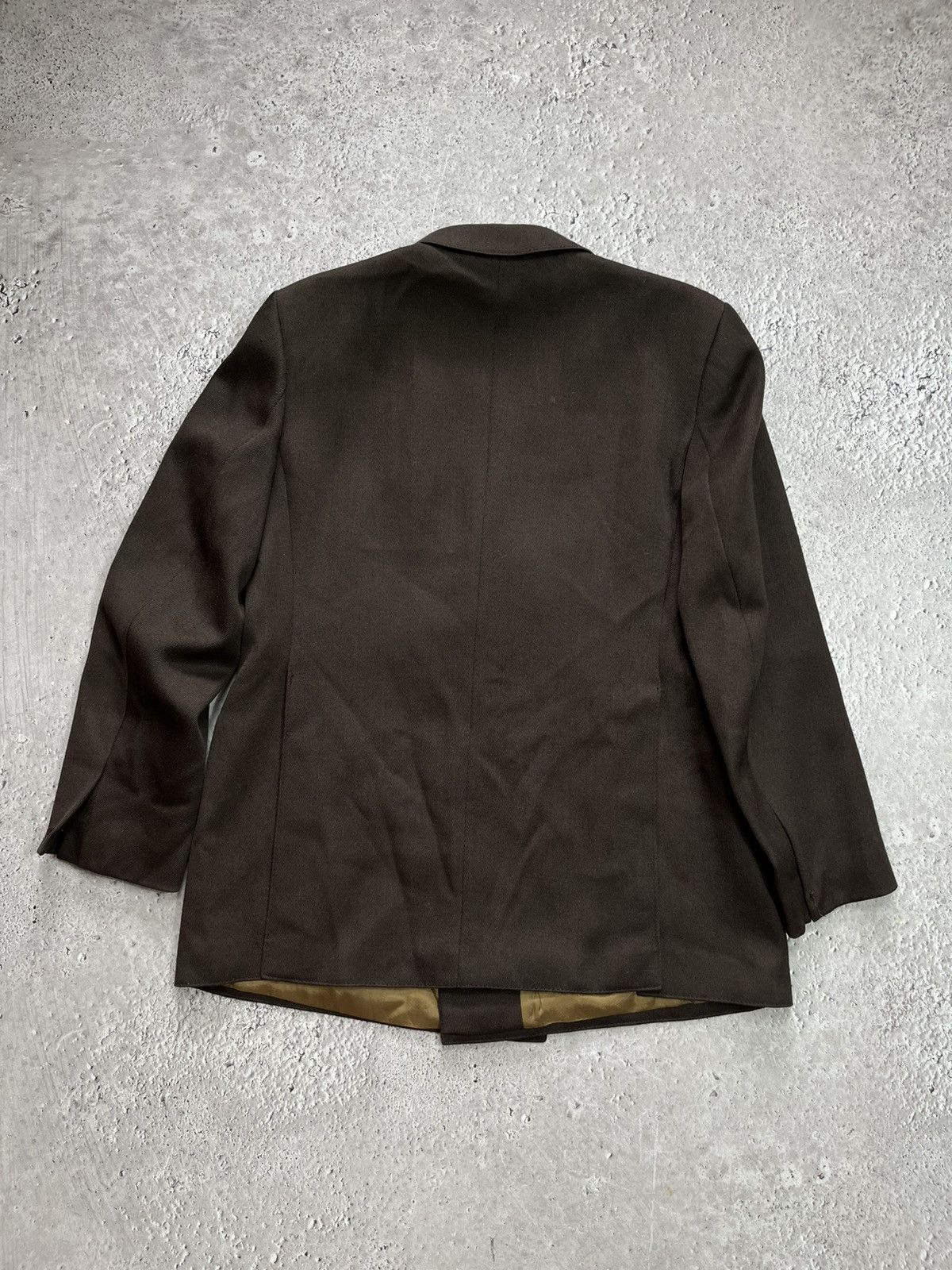 Other Vintage Brown Double Breasted Blazer Wool Mix Size 50 Jacket Size US M / EU 48-50 / 2 - 11 Thumbnail