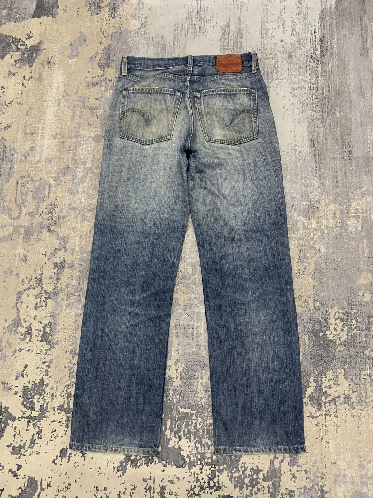 Levi's LEVIS 502 STONE WASH DISTRESSED DENIM JEANS Size US 31 - 9 Thumbnail