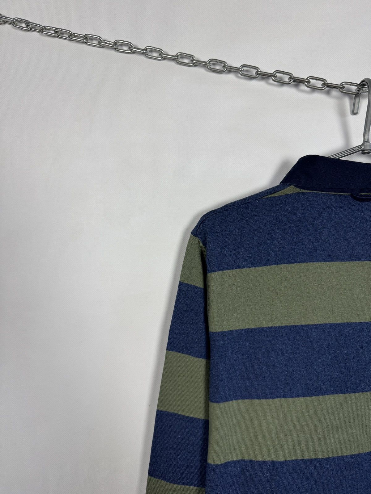 Gant GANT Polo Long Sleeve Striped Rugby Shirt Made in India Sz L Size US L / EU 52-54 / 3 - 13 Thumbnail