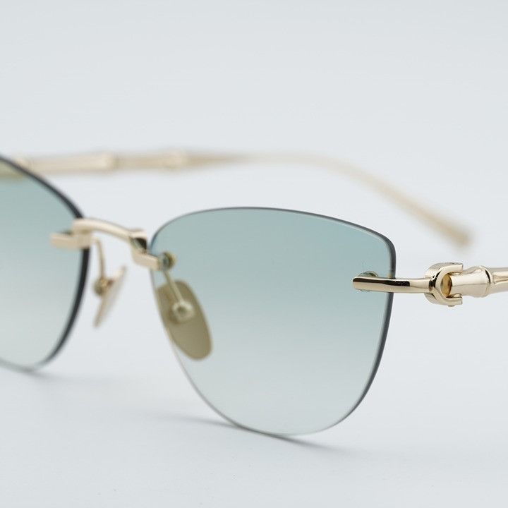 Gucci Gucci GG2063S 003 Sunglasses Endura Gold Cat Eye Frame Size ONE SIZE - 9 Thumbnail